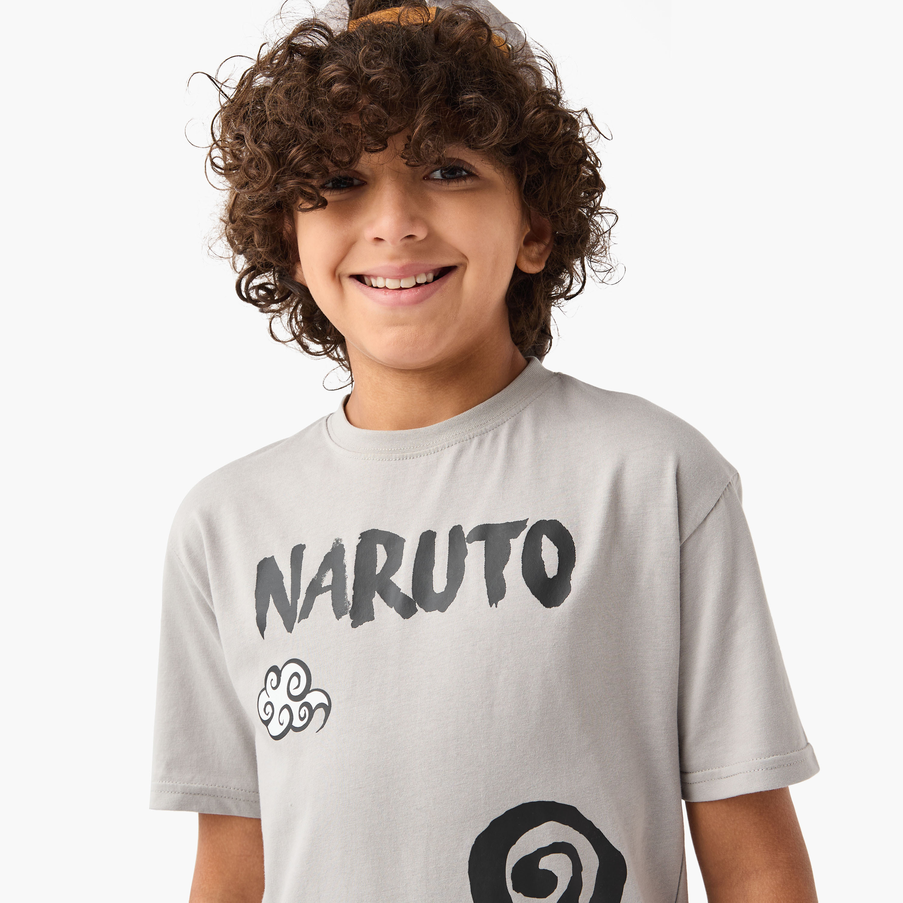 طقم تيشيرت وشورت بطبعات ناروتو من تي في طوكيو-boys-clothing-setsandcoords-image-5