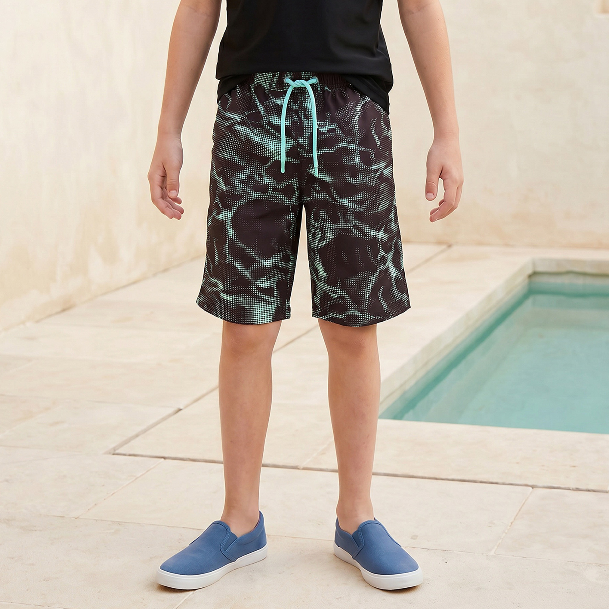 Juniors All-Over Print Swim T-shirt and Shorts Set-boys-clothing-setsandcoords-image-3