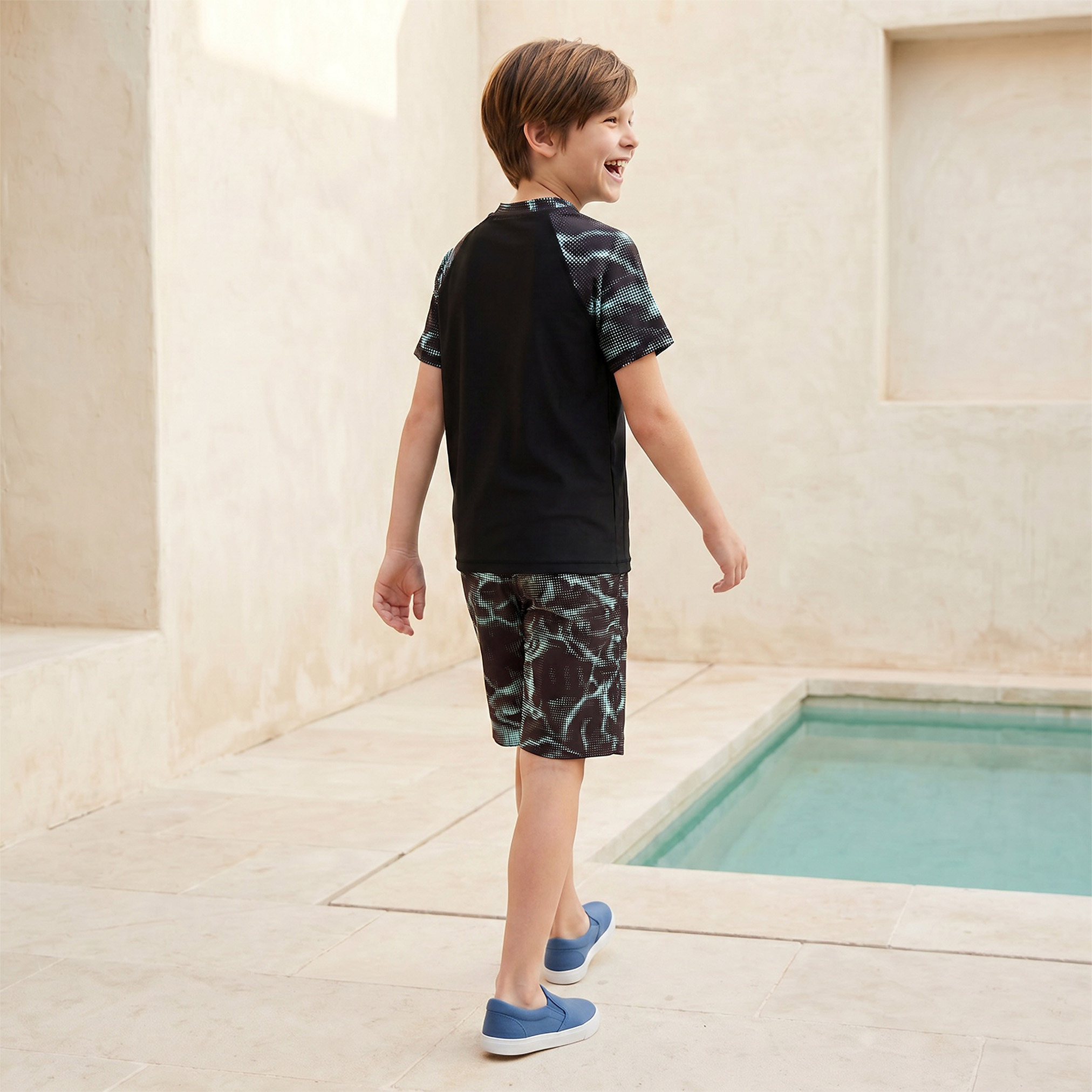 Juniors All-Over Print Swim T-shirt and Shorts Set-boys-clothing-setsandcoords-image-4