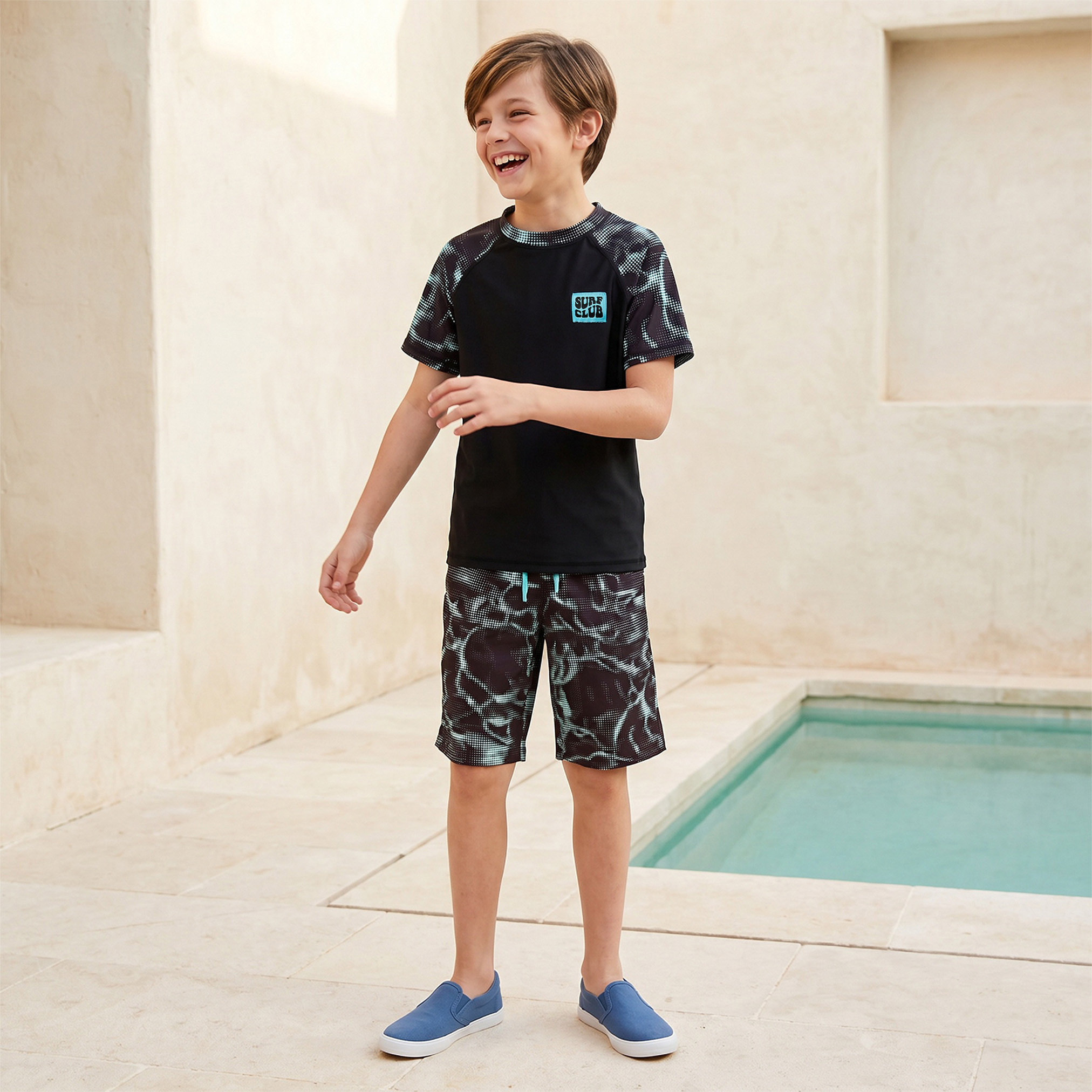 Juniors All-Over Print Swim T-shirt and Shorts Set-boys-clothing-setsandcoords-image-7