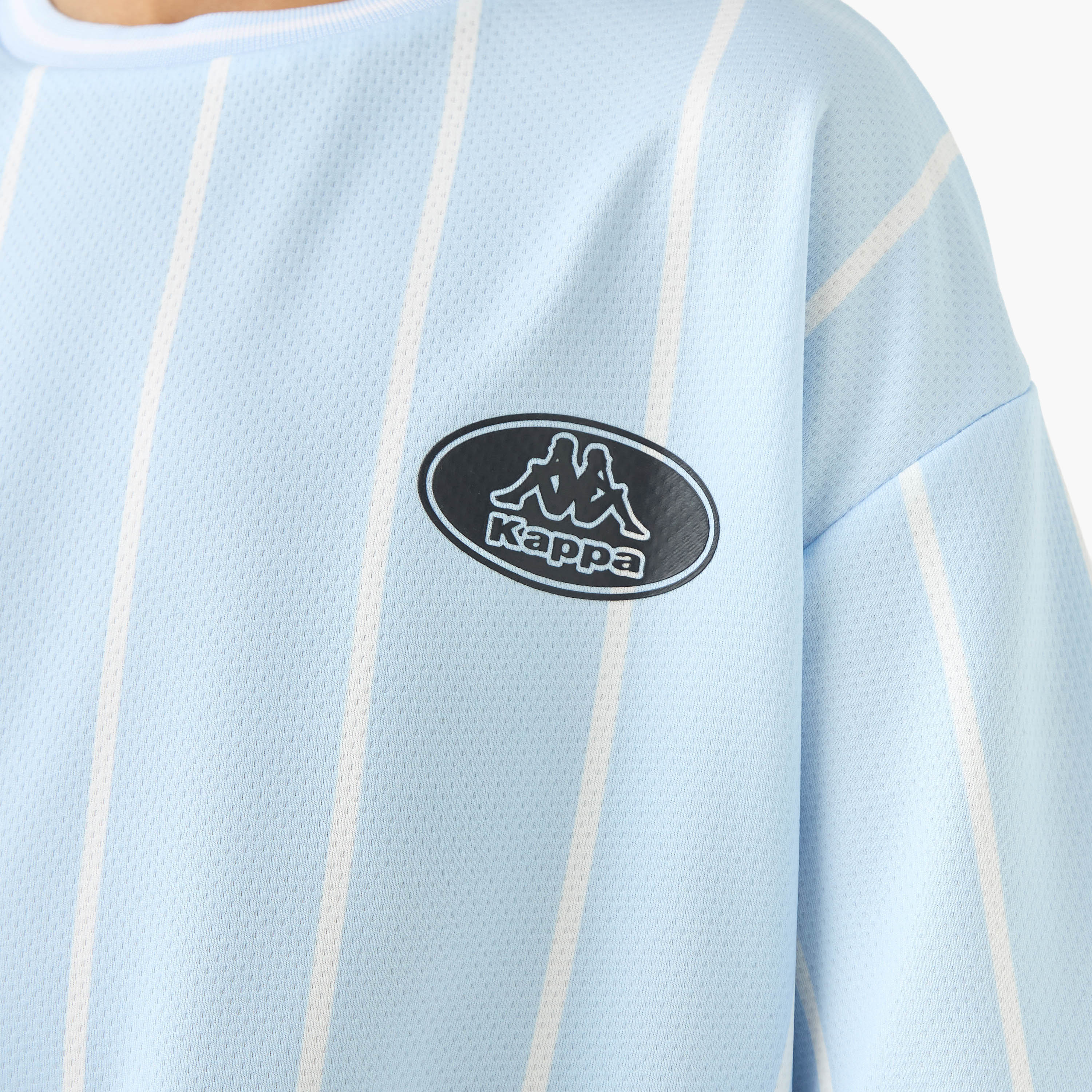 Kappa Striped Crew Neck T-shirt with Short Sleeves-boys-clothing-sportswear-tops-image-5