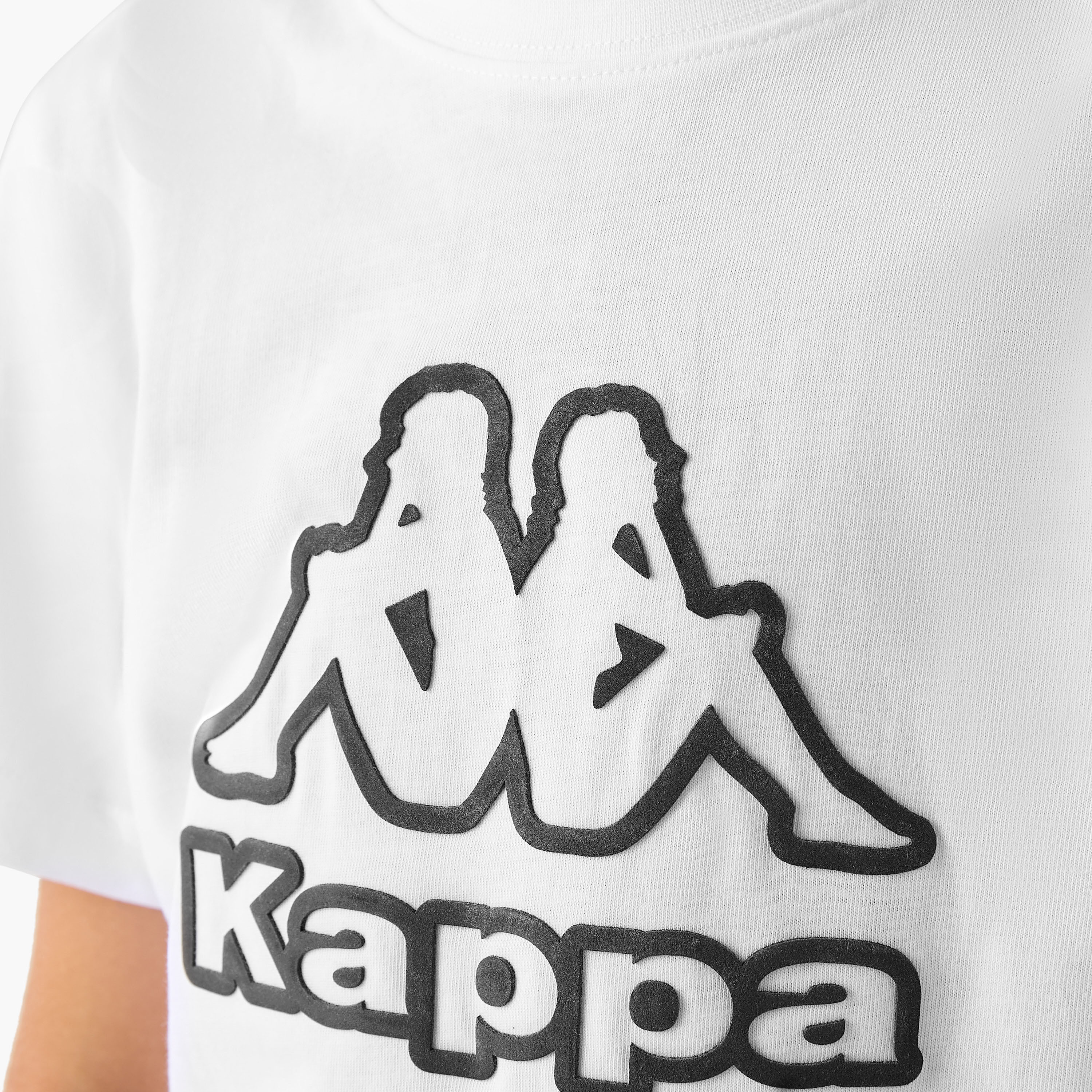 Kappa Logo Print T-shirt with Short Sleeves-boys-clothing-sportswear-tops-image-5