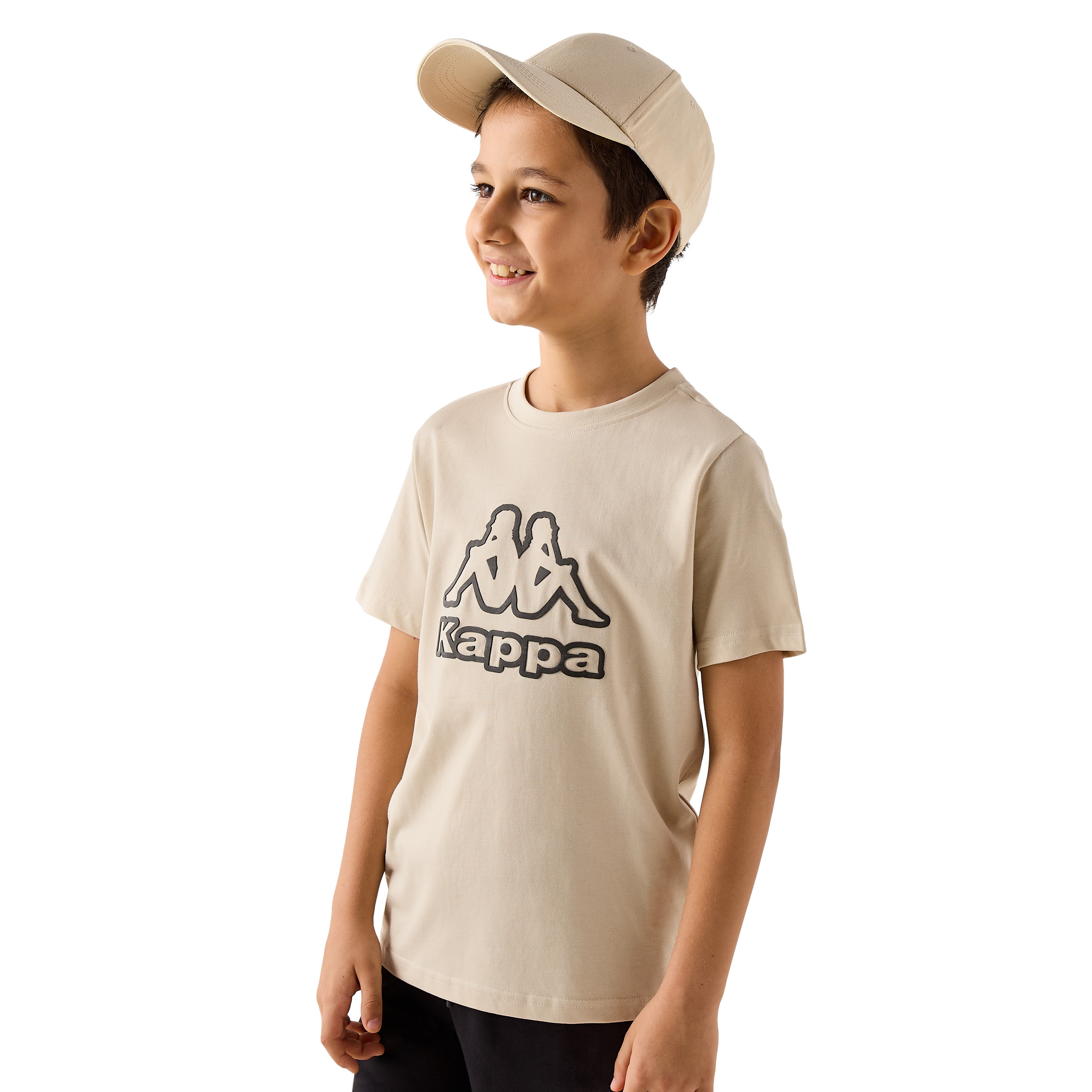 Kappa Logo Print T-shirt with Short Sleeves-boys-clothing-tshirtsandpolos-image-1
