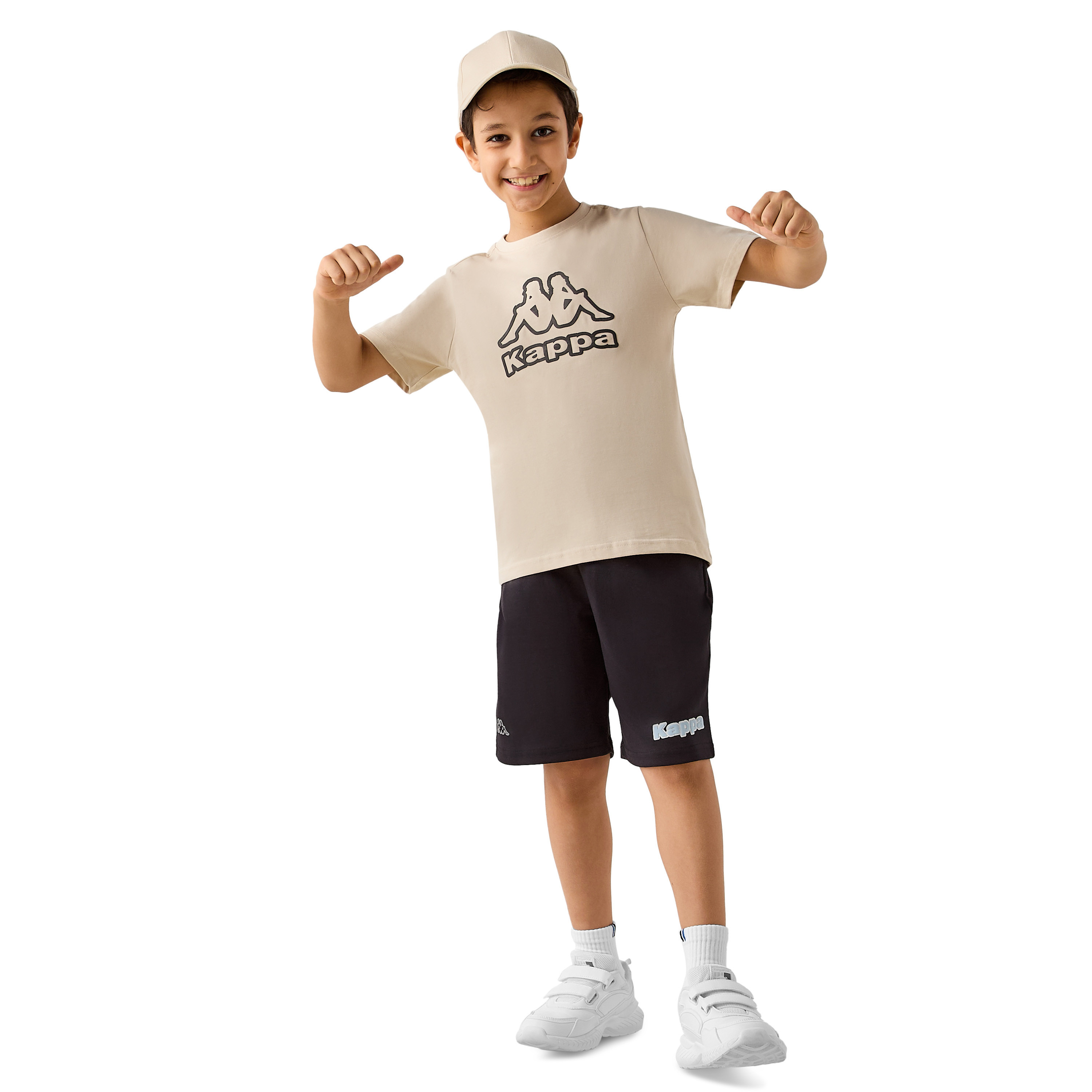 Kappa Logo Print T-shirt with Short Sleeves-boys-clothing-tshirtsandpolos-image-2
