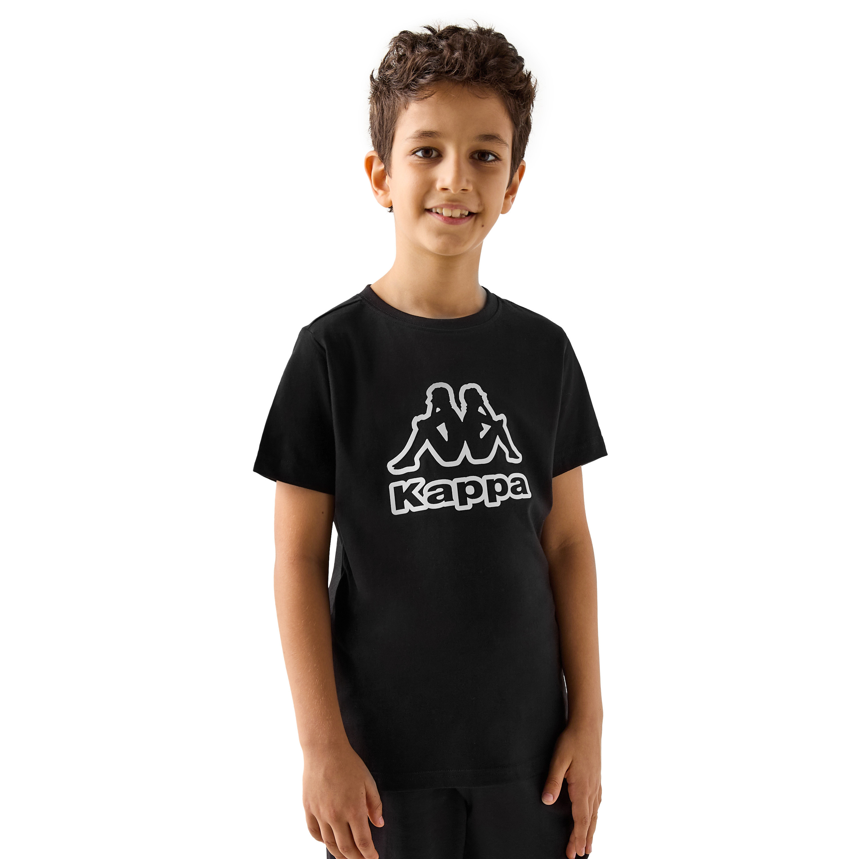 تيشيرت بأكمام قصيرة وطبعات شعار من كابا-sports-boys-clothing-tops-image-1