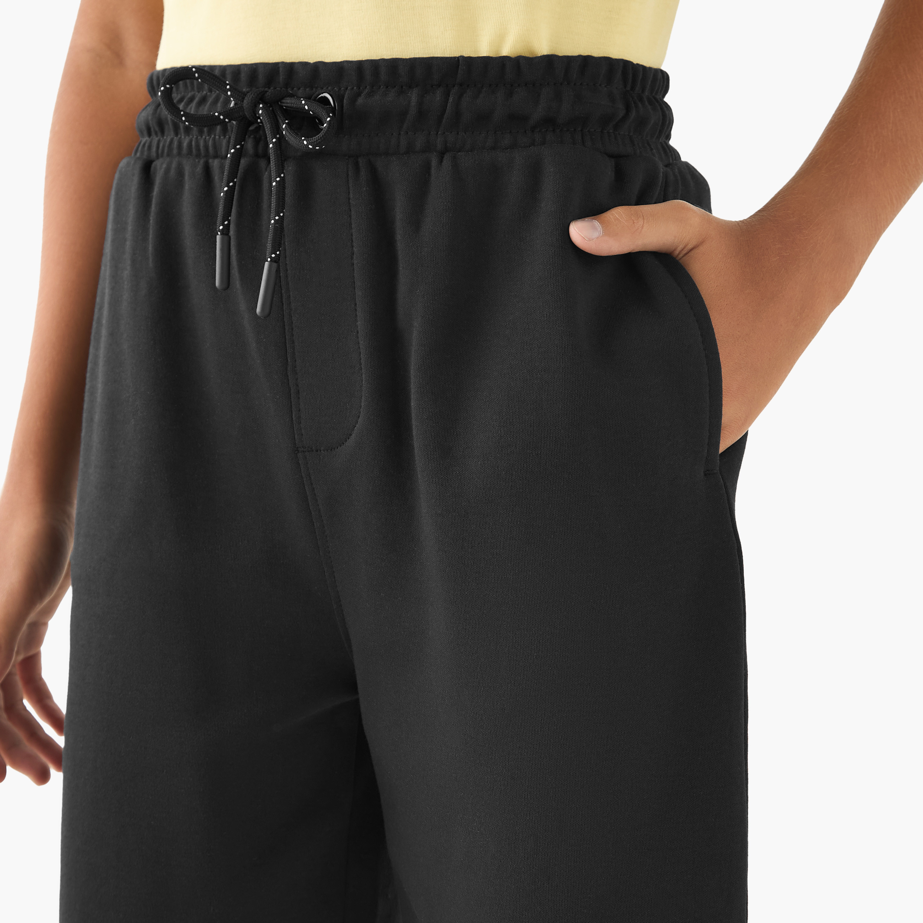 Kappa Logo Print Shorts with Drawstring Closure and Pockets-sports-boys-clothing-bottoms-shorts-image-3