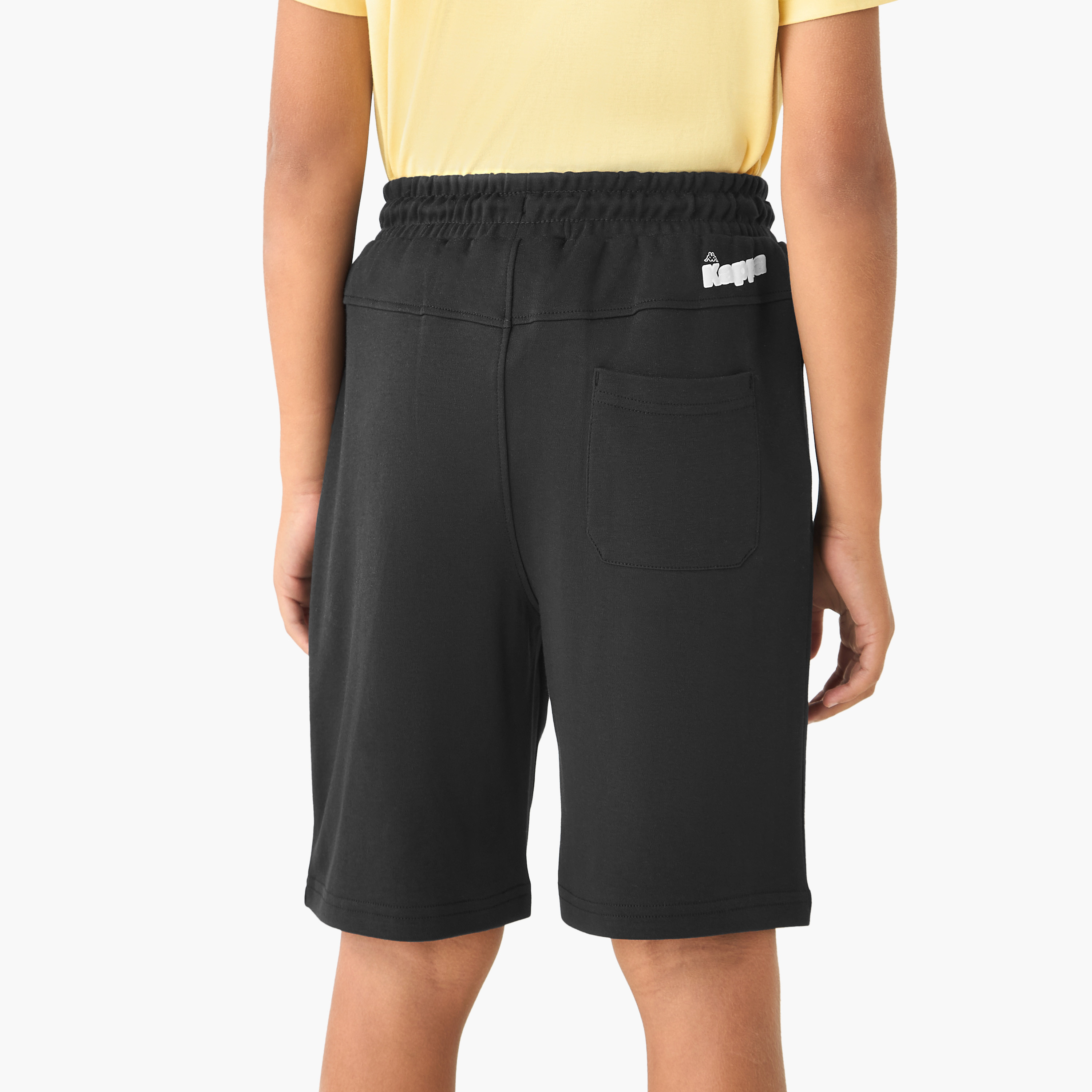 Kappa Logo Print Shorts with Drawstring Closure and Pockets-sports-boys-clothing-bottoms-shorts-image-4