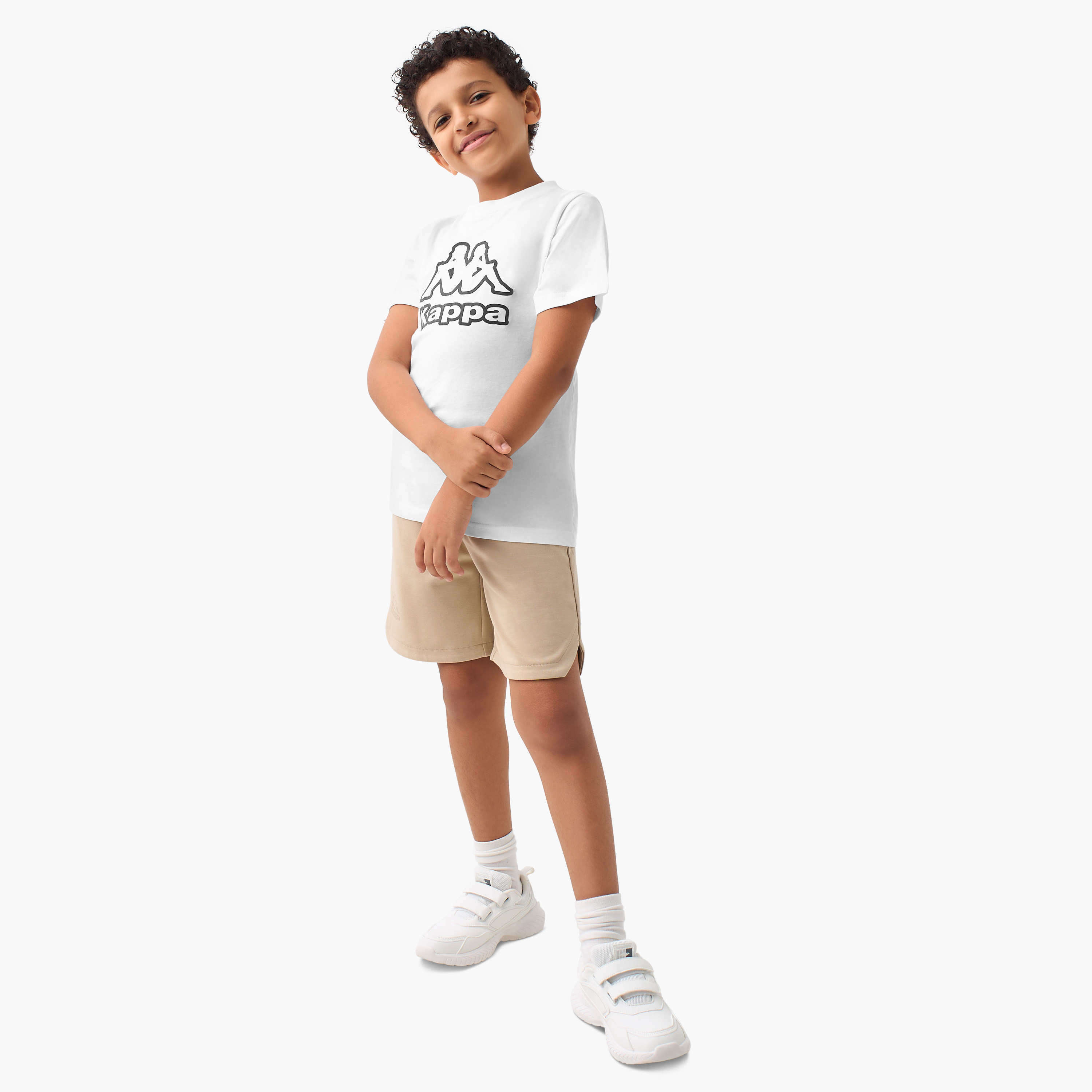 Kappa Solid Pull-On Shorts with Pockets and Drawstring Closure-sports-boys-clothing-bottoms-image-2
