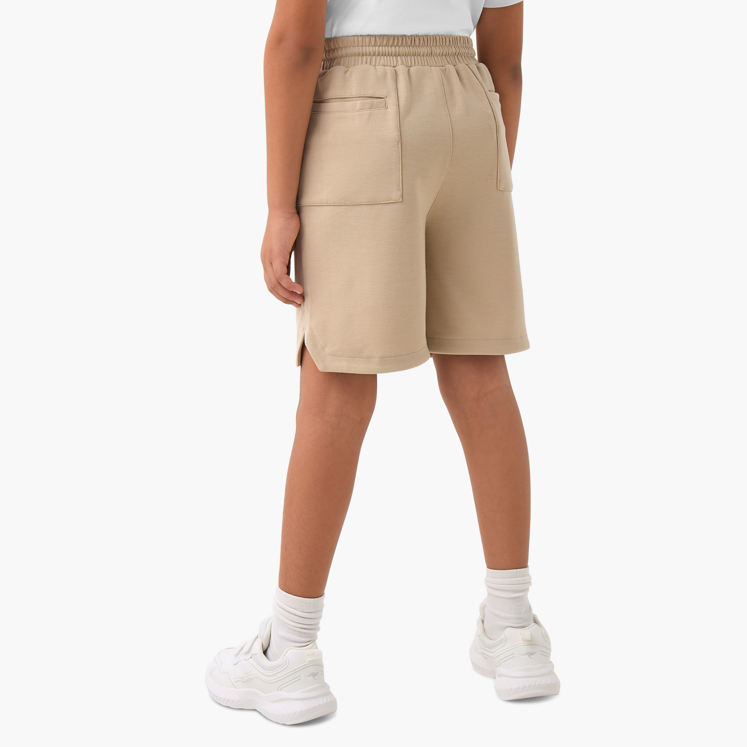 Kappa Solid Pull-On Shorts with Pockets and Drawstring Closure-sports-boys-clothing-bottoms-image-3