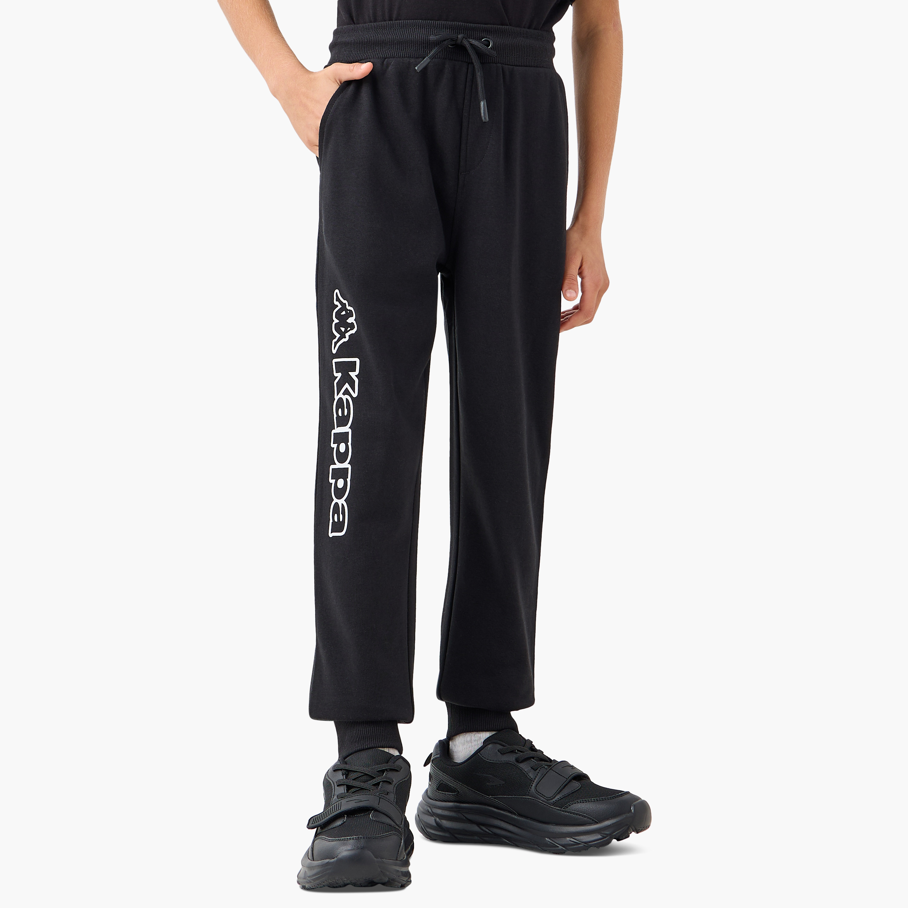بنطلون رياضي برباط إغلاق وجيوب وطبعات شعار من كابا-boys-clothing-bottoms-joggersandtrackpants-image-5