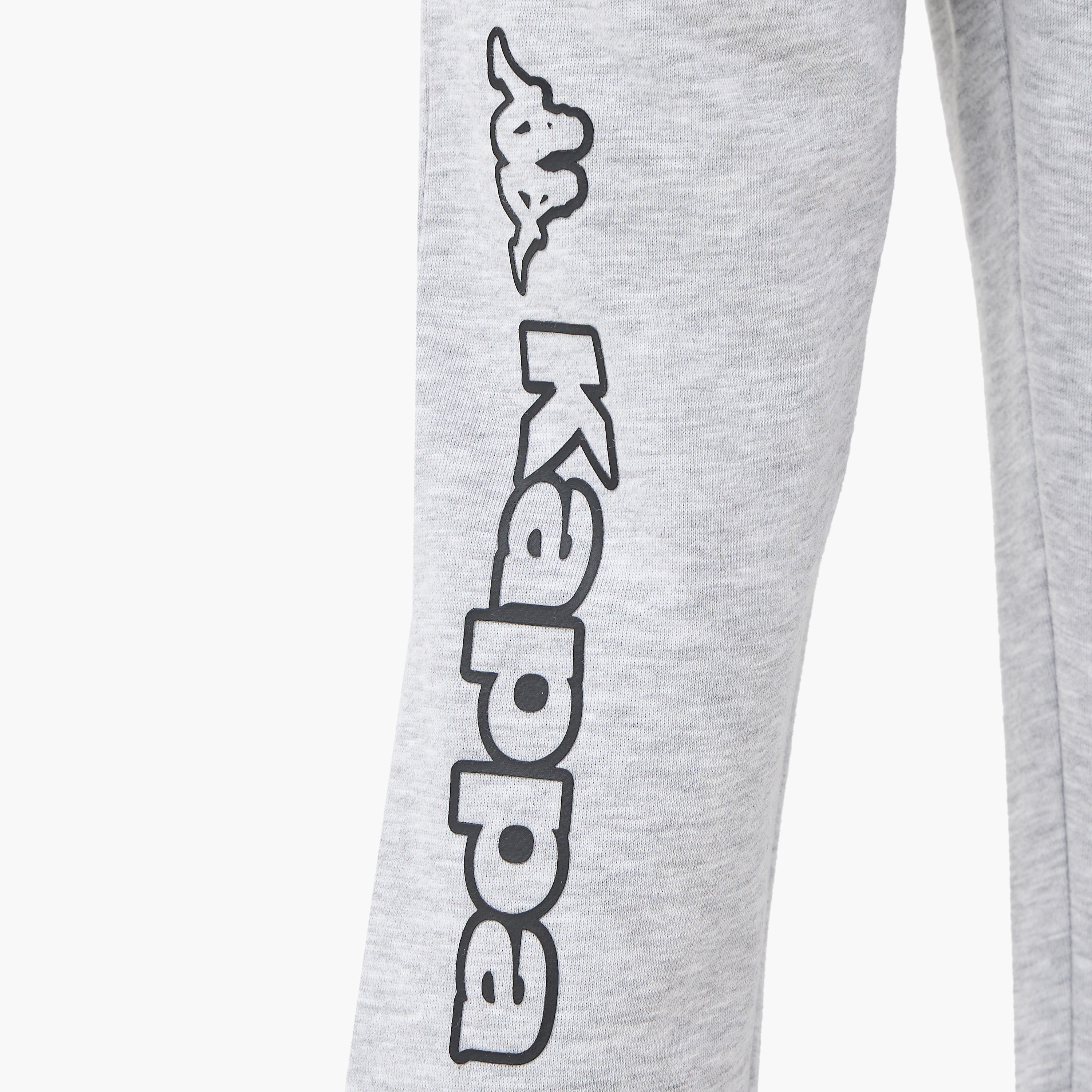 Kappa Logo Print Joggers with Pockets and Drawstring Closure-boys-clothing-sportswear-bottoms-image-5
