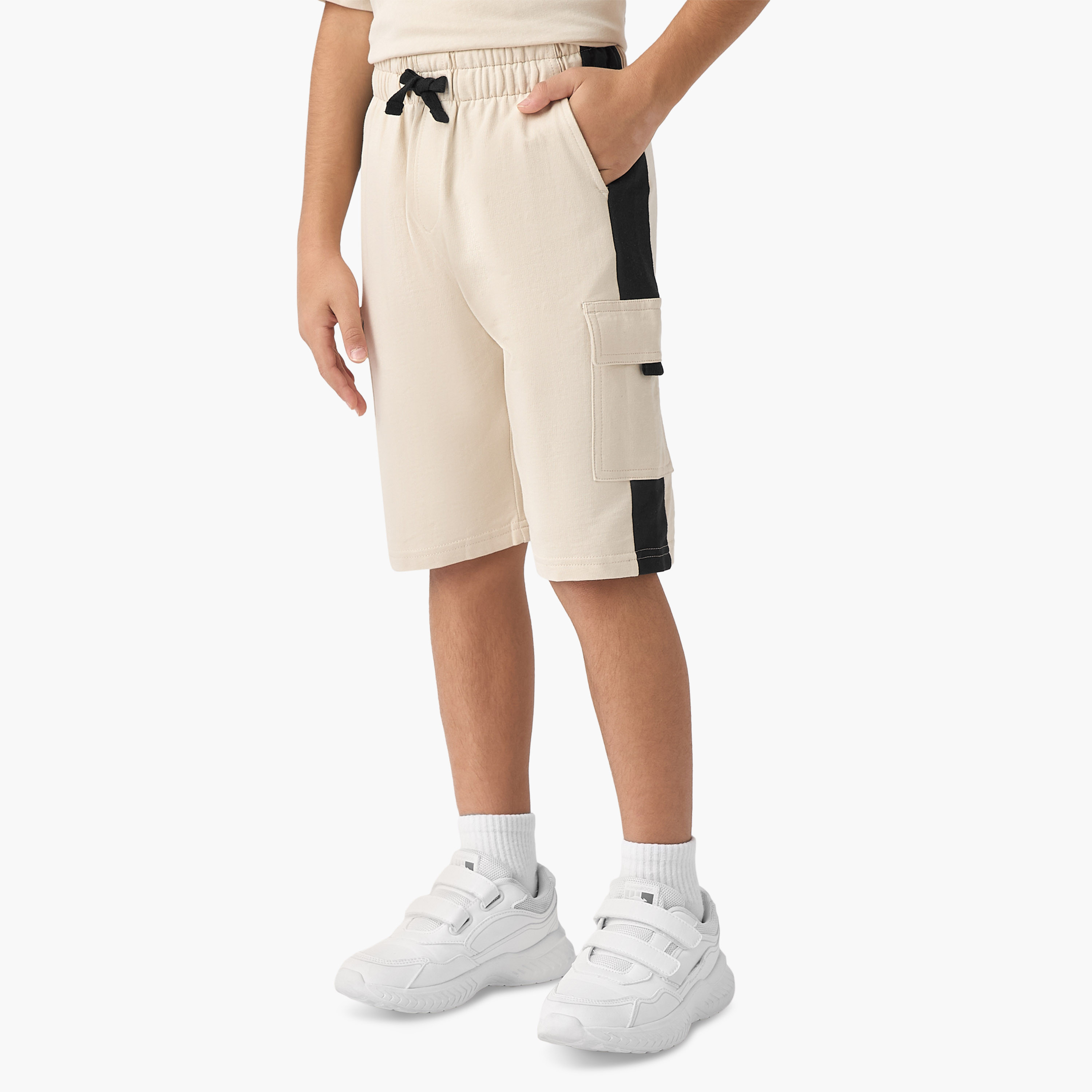 Kappa Logo Print T-shirt and Shorts Set-sports-boys-clothing-sets-image-3