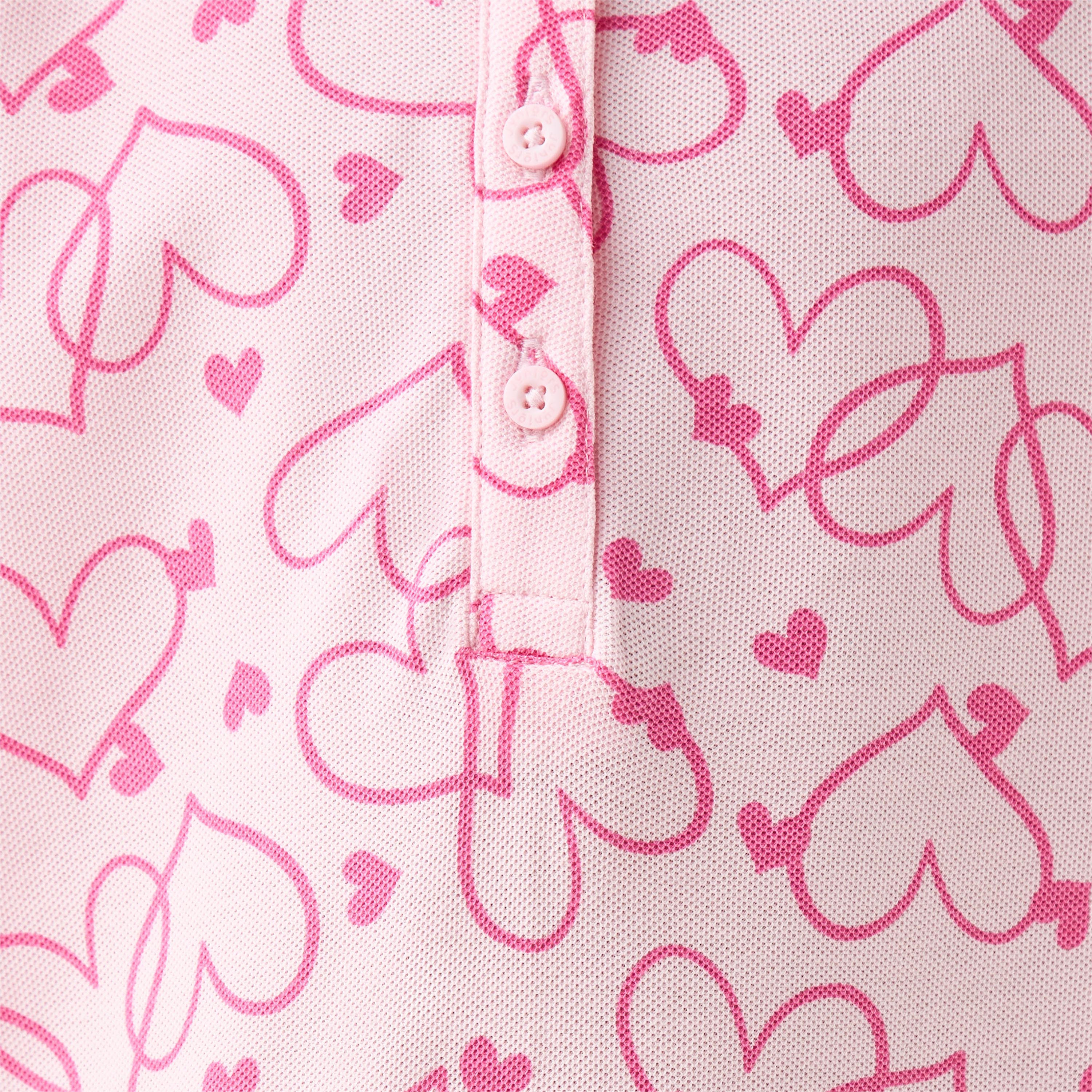تيشيرت بولو بنصف وصلة أزرار وأكمام قصيرة وطبعات-girls-clothing-tshirts-image-5