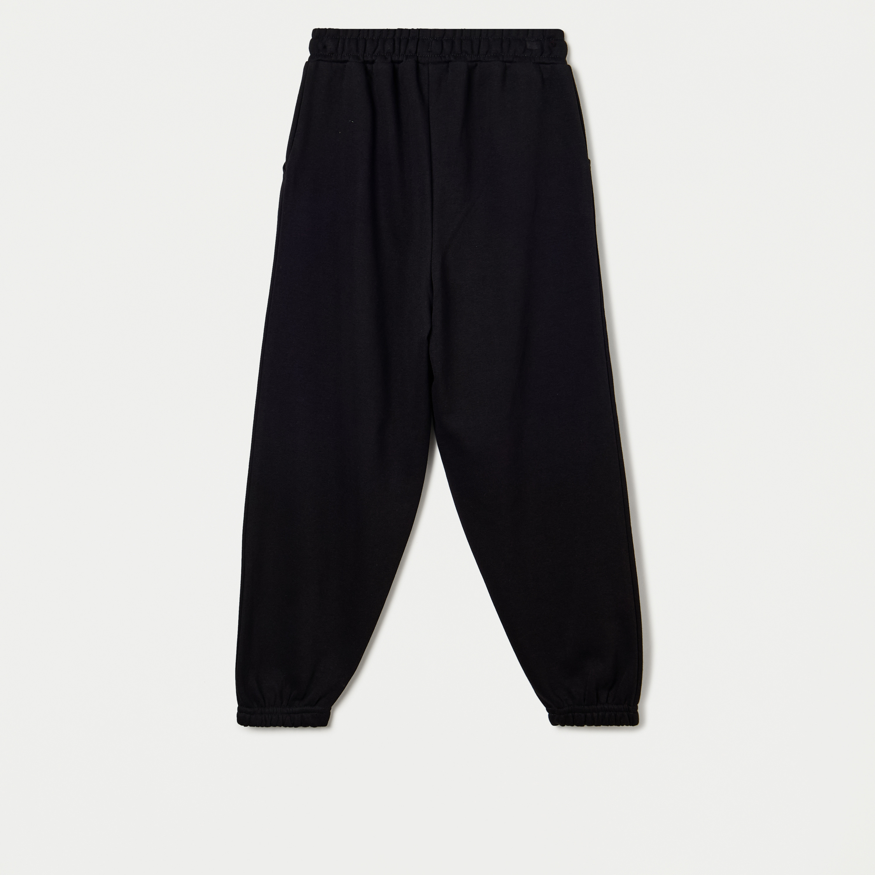 بنطلون رياضي سادة برباط إغلاق وجيوب من جونيورز-girls-clothing-bottoms-joggersandtrackpants-image-4