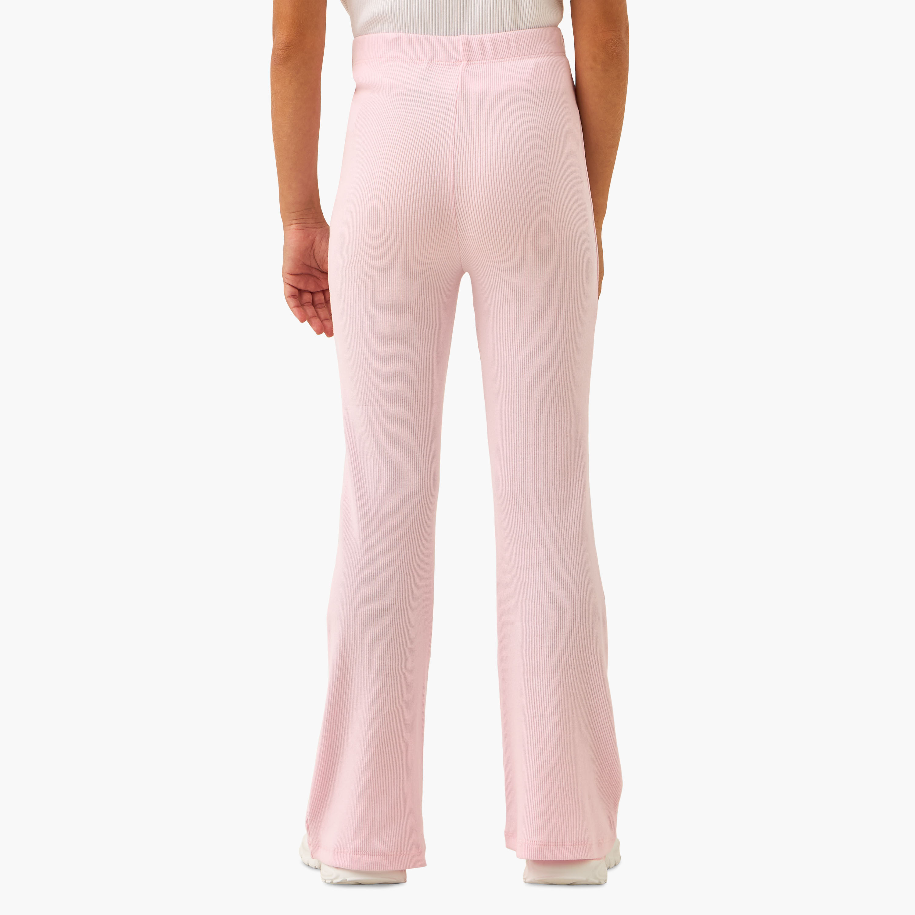 Juniors Ribbed Flared Leggings-girls-clothing-bottoms-leggings-image-3