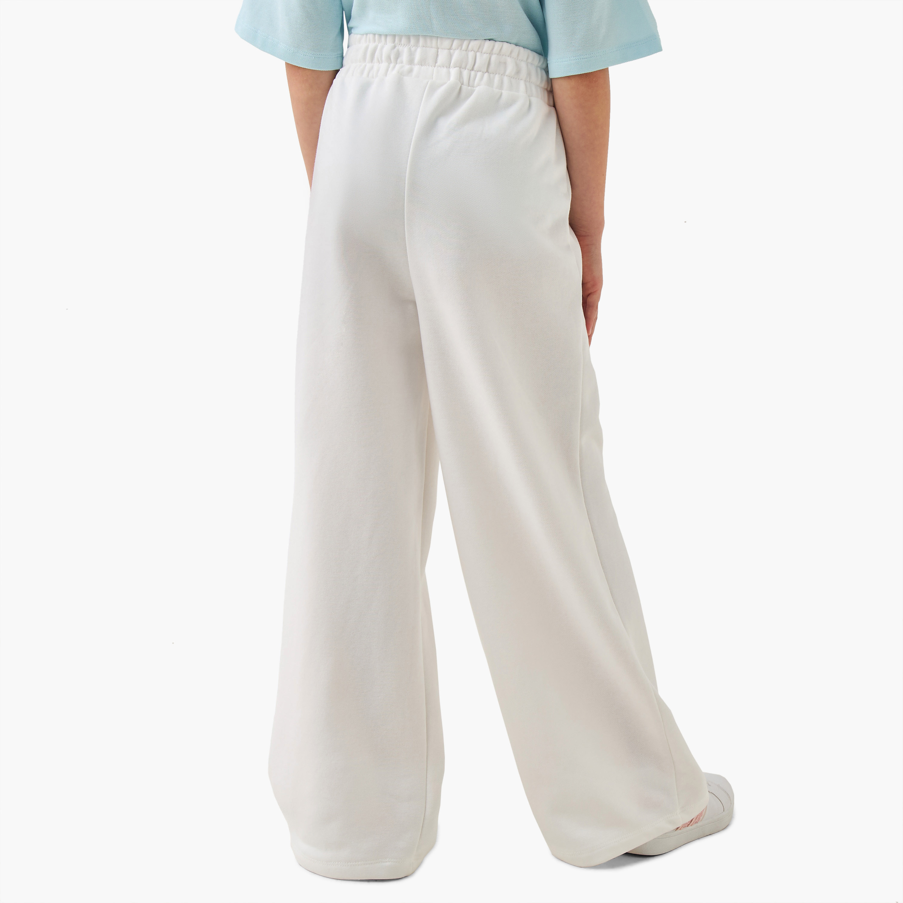 Juniors Solid Wide Leg Pants with Drawstring Closure-girls-clothing-bottoms-trousers-image-3