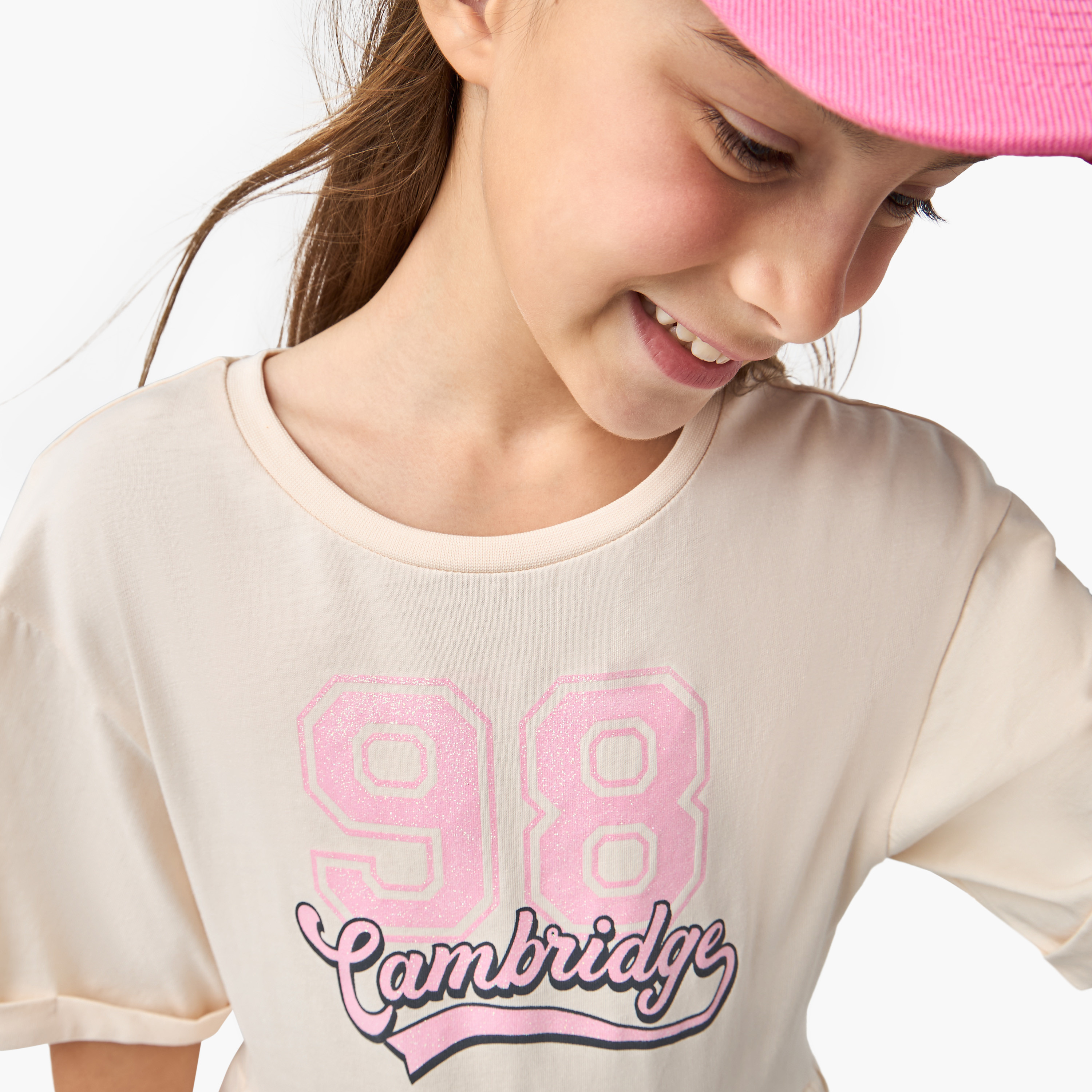 فستان إيه لاين بأكمام قصيرة وياقة مستديرة وطبعات من جونيورز-girls-clothing-dressesandjumpsuits-image-2