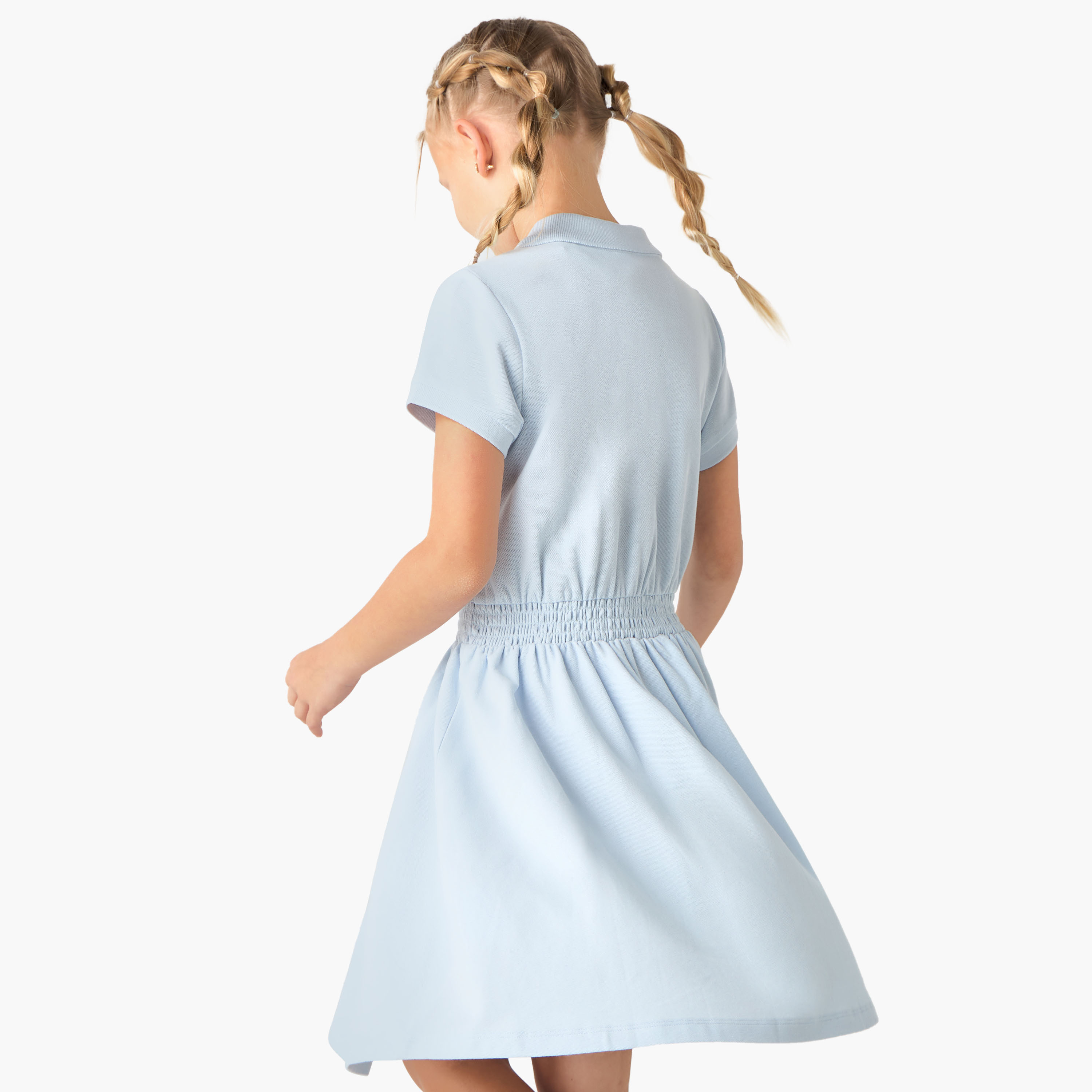 Juniors Butterfly Embroidered Polo Dress with Short Sleeves-girls-clothing-dressesandjumpsuits-image-3