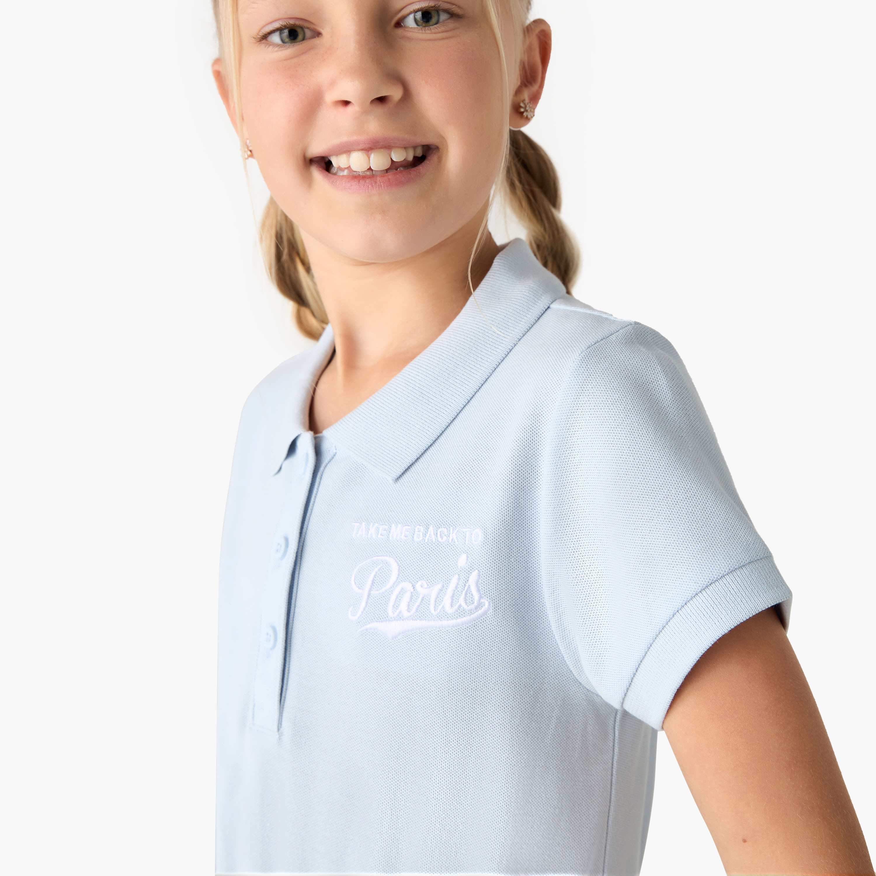 Juniors Butterfly Embroidered Polo Dress with Short Sleeves-girls-clothing-dressesandjumpsuits-image-4