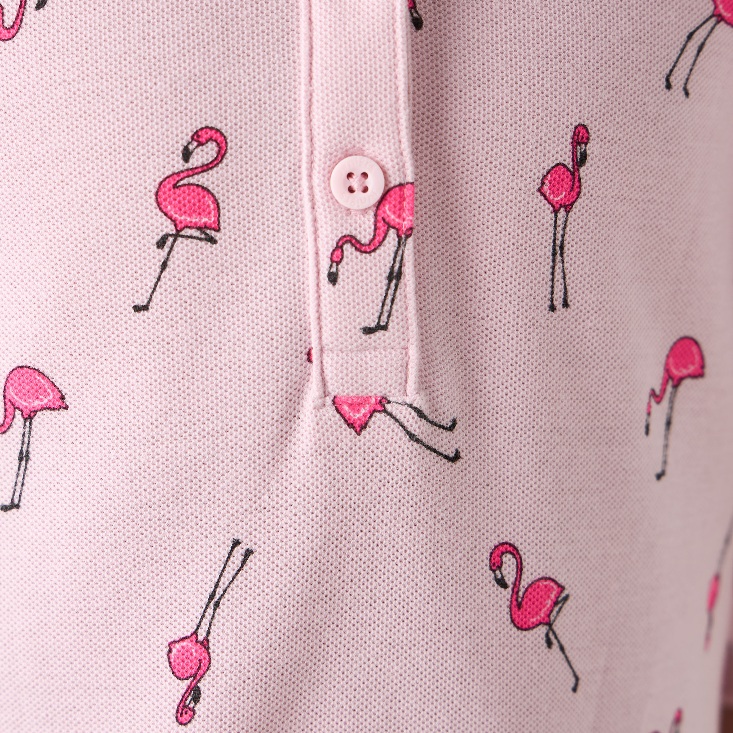 فستان بولو بأكمام قصيرة وطبعات فلامنجو من جونيورز-girls-clothing-dressesandjumpsuits-image-5