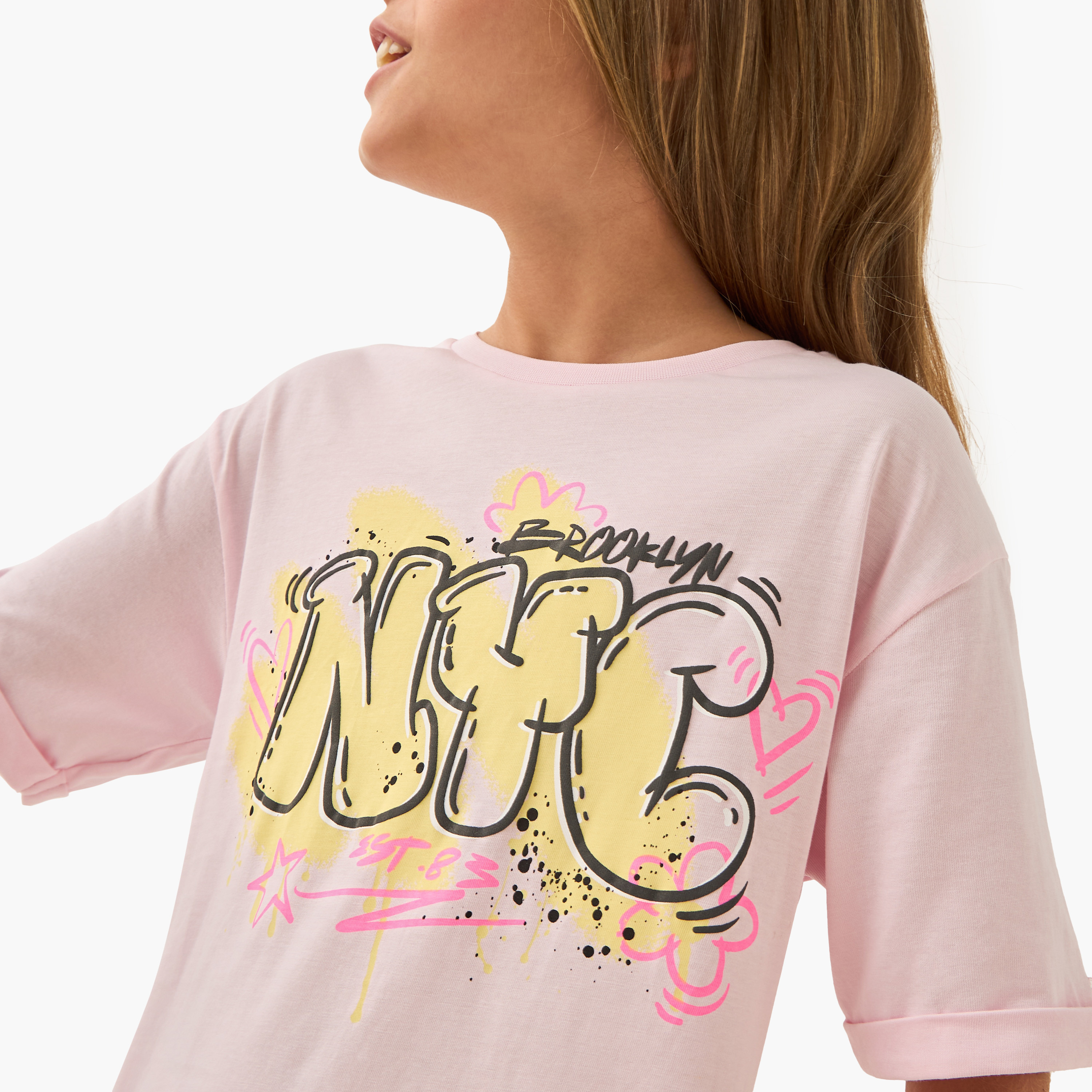 فستان بأكمام منسدلة وطبعات زهرية من جونيورز-girls-clothing-dressesandjumpsuits-image-4