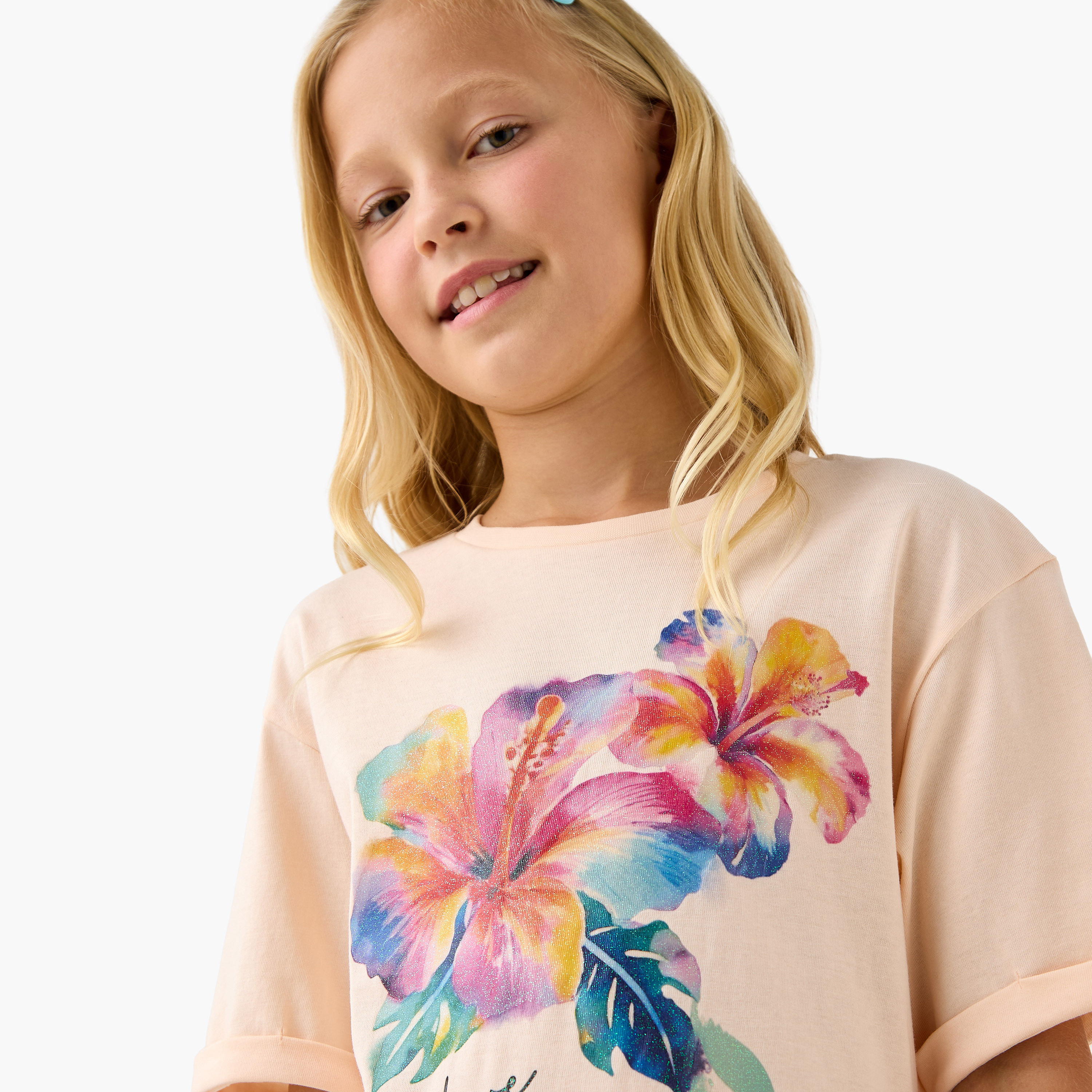 فستان بأكمام منسدلة وطبعات زهرية من جونيورز-girls-clothing-dressesandjumpsuits-image-4