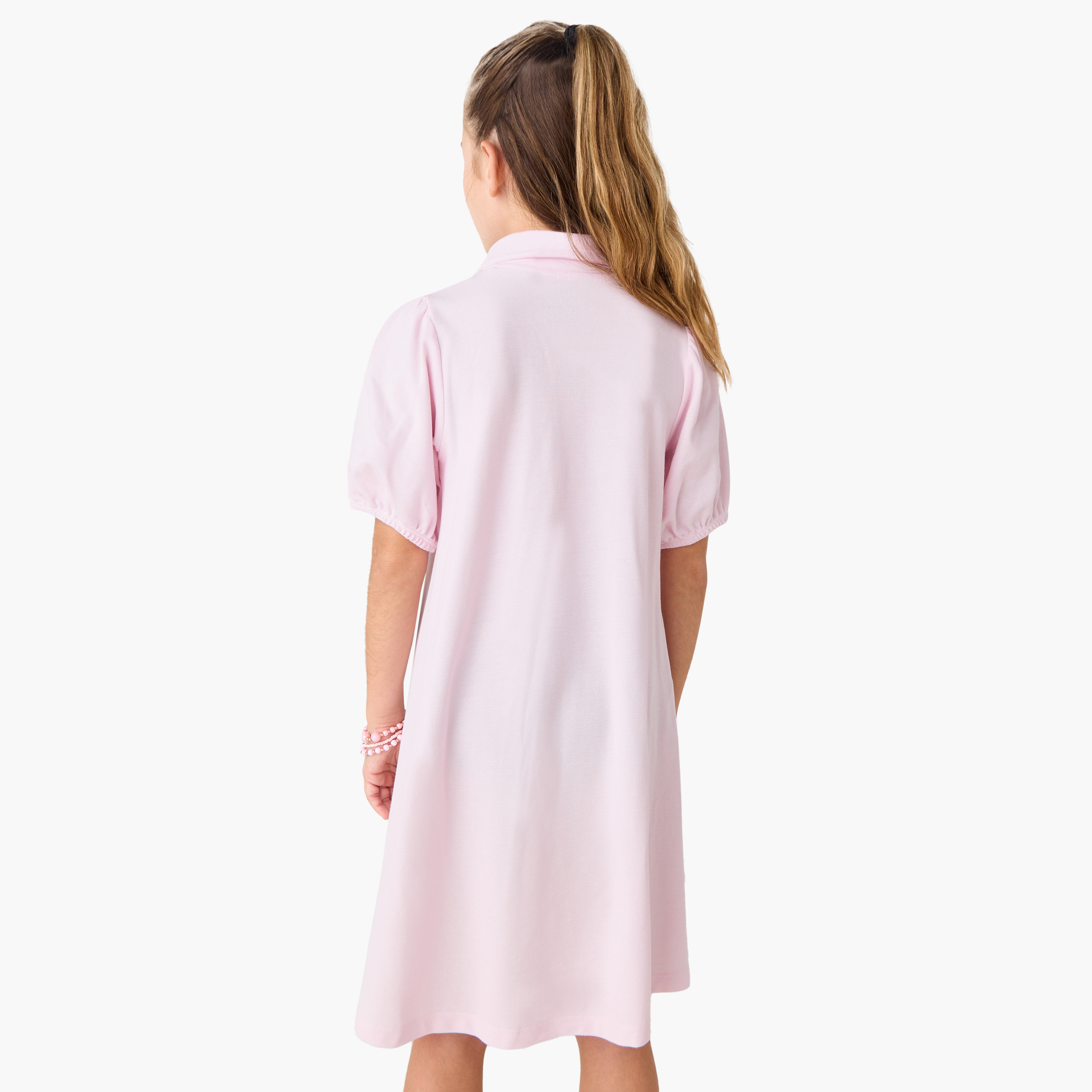 Juniors Printed Polo Dress with Short Sleeves-girls-clothing-dressesandjumpsuits-image-3