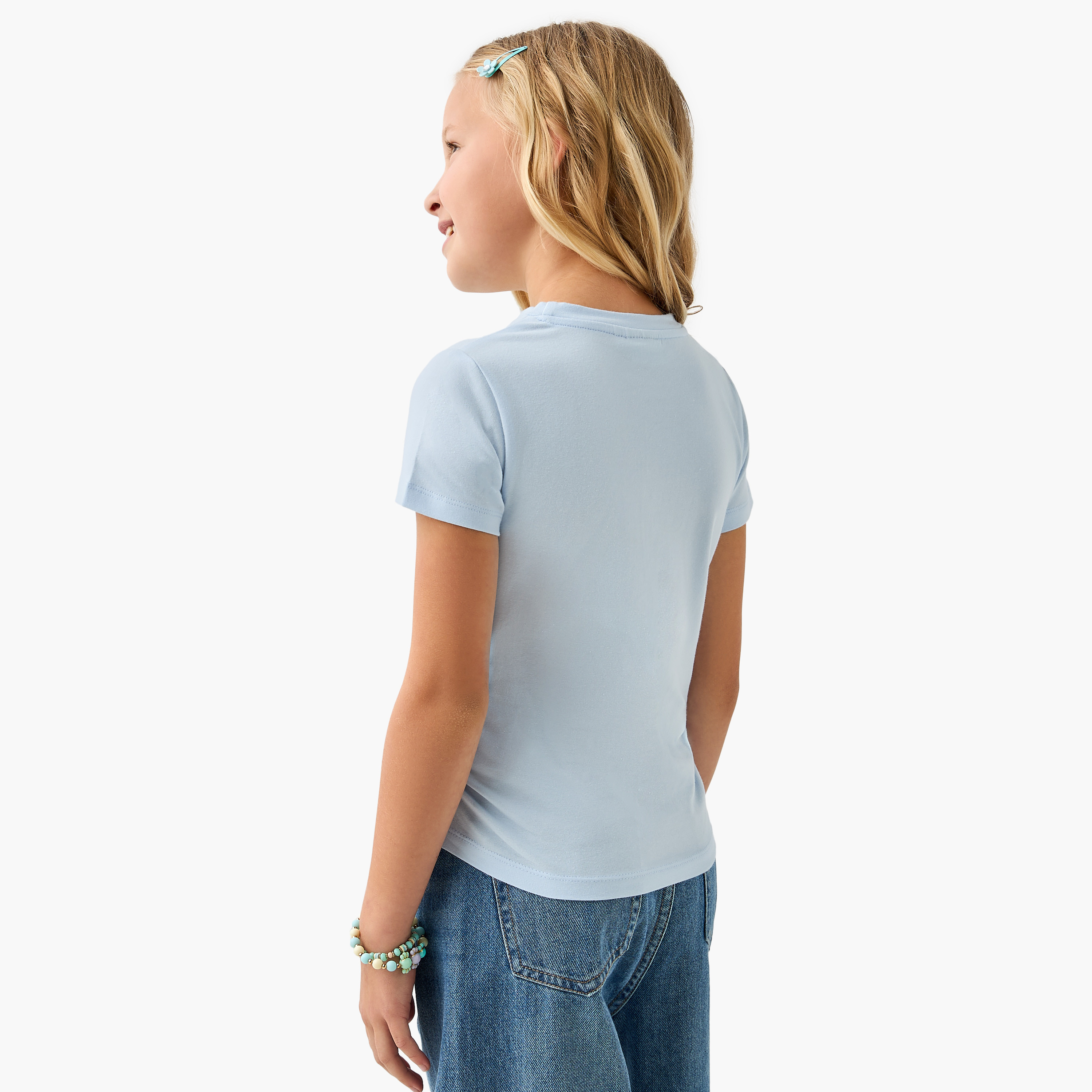 Juniors Paris Embellished T-shirt with Short Sleeves-girls-clothing-tshirts-image-3