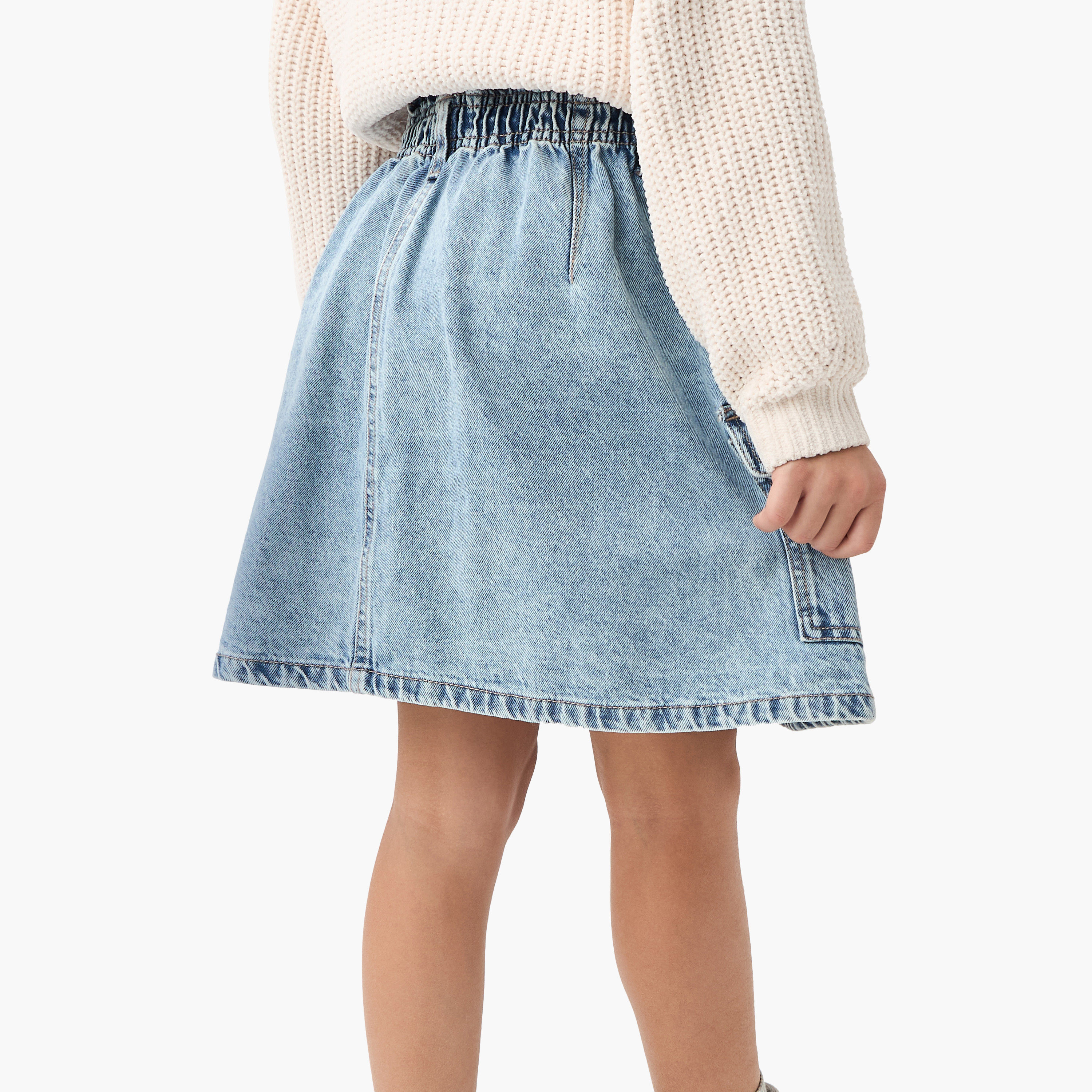 Juniors Denim Skirt with Pockets and Button Closure-girls-clothing-bottoms-skirts-image-3