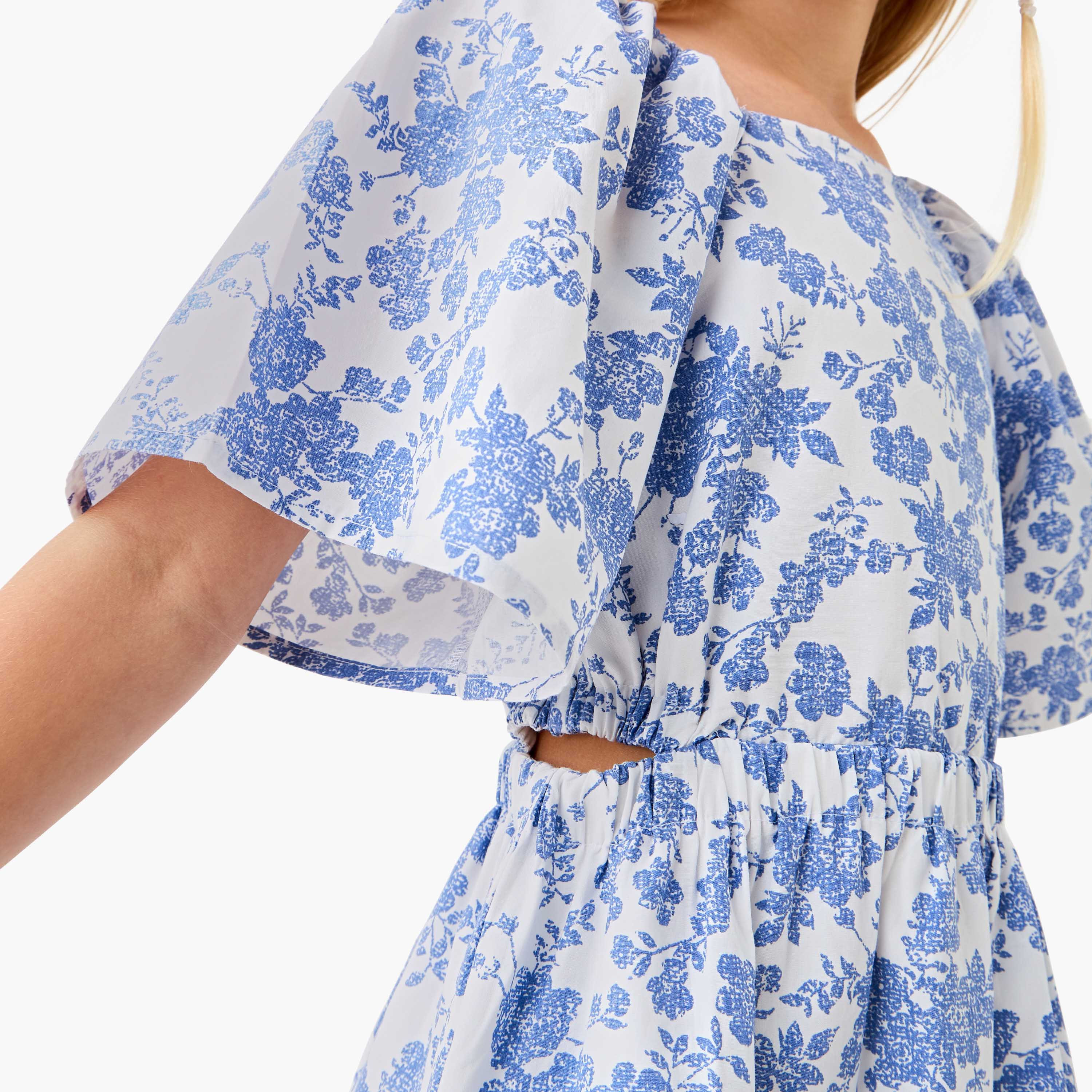 فستان بطبعات أزهار وأكمام واسعة من جونيورز-girls-clothing-dressesandjumpsuits-image-4