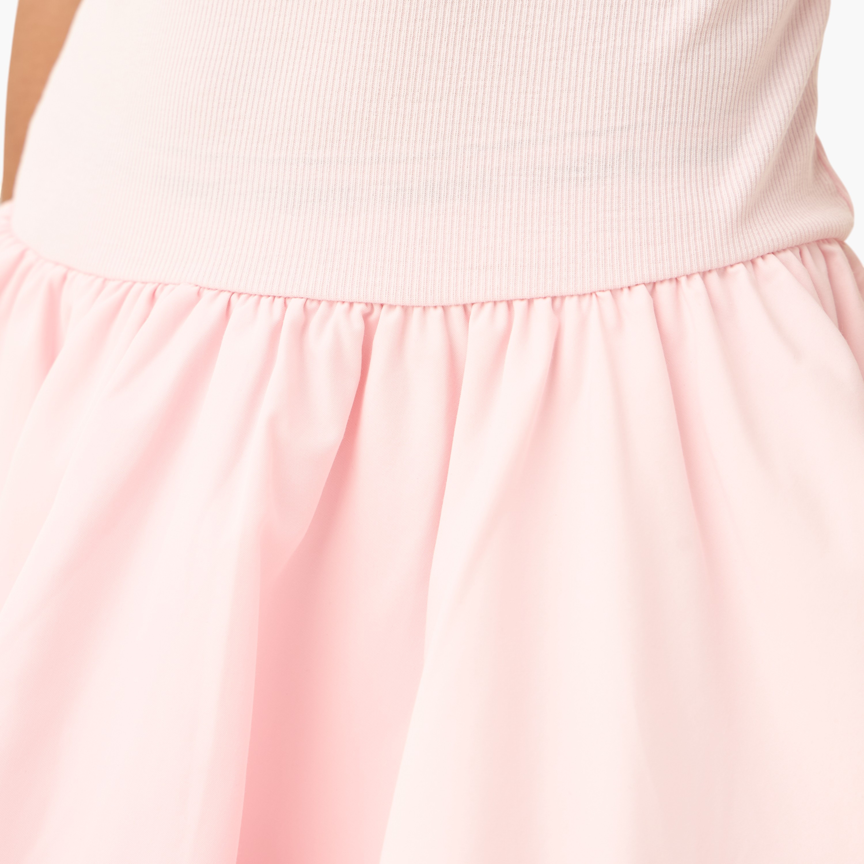Juniors Textured Balloon Dress with Short Sleeves-girls-clothing-dressesandjumpsuits-image-5