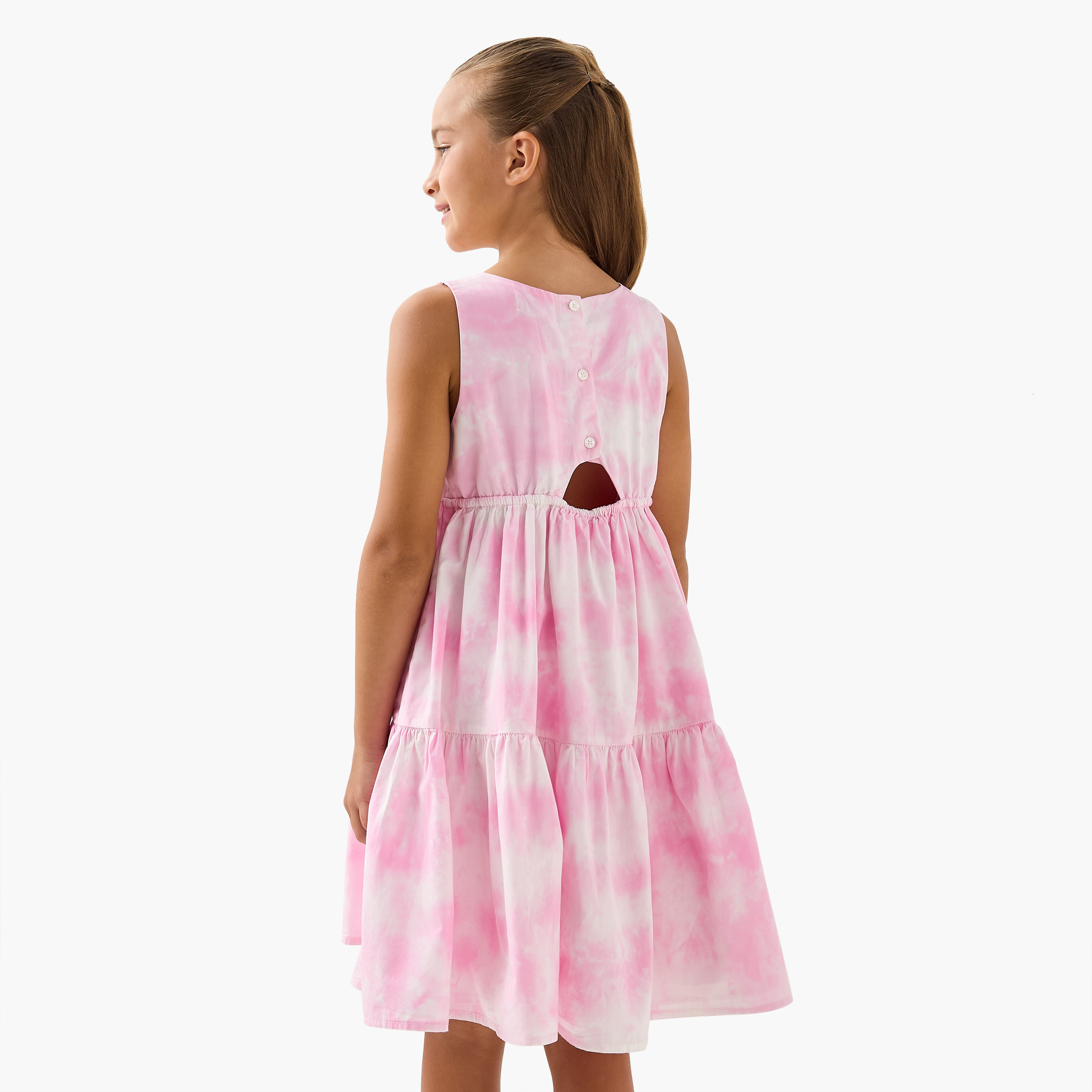 Juniors All-Over Print Tiered Sleeveless Dress-girls-clothing-dressesandjumpsuits-image-3