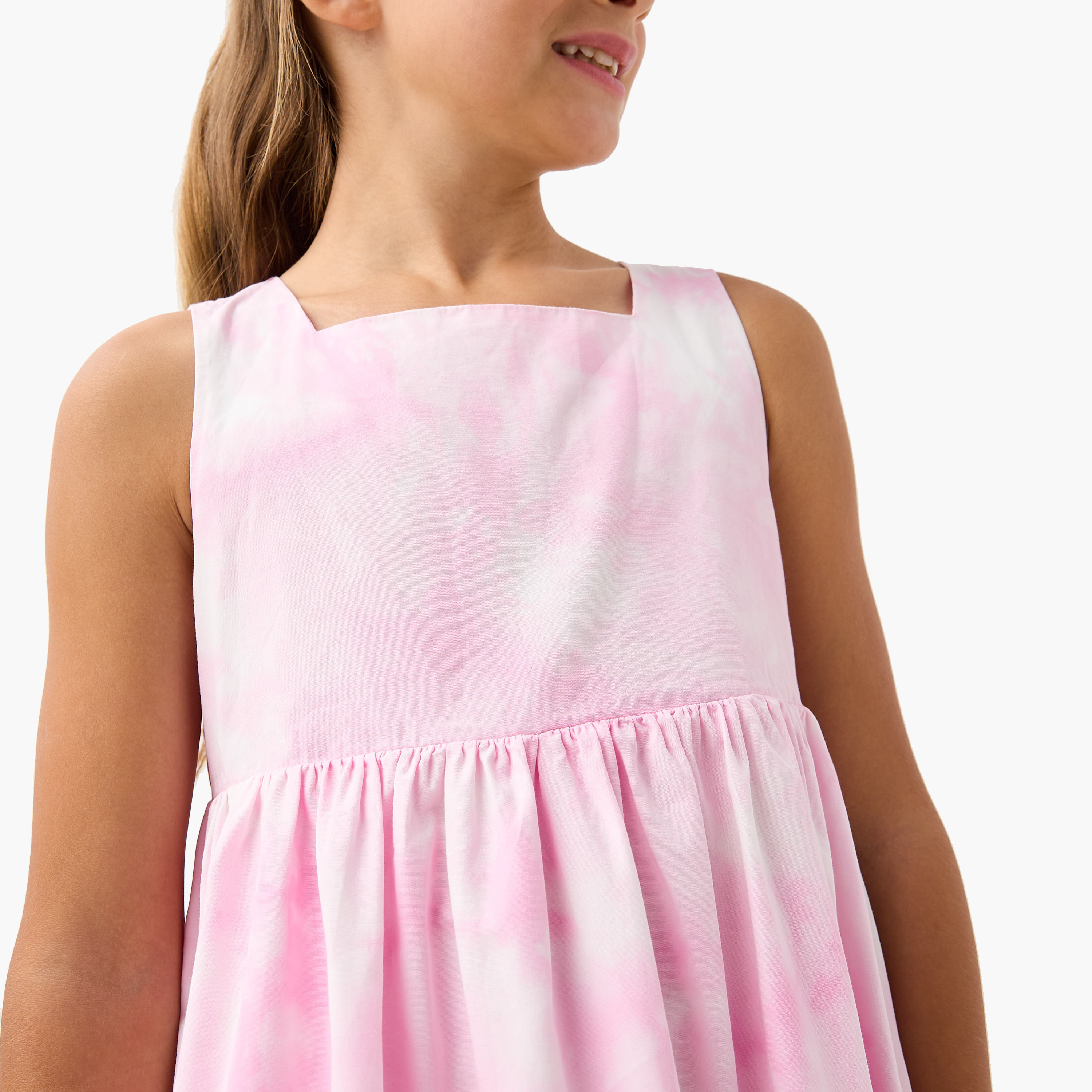 Juniors All-Over Print Tiered Sleeveless Dress-girls-clothing-dressesandjumpsuits-image-4