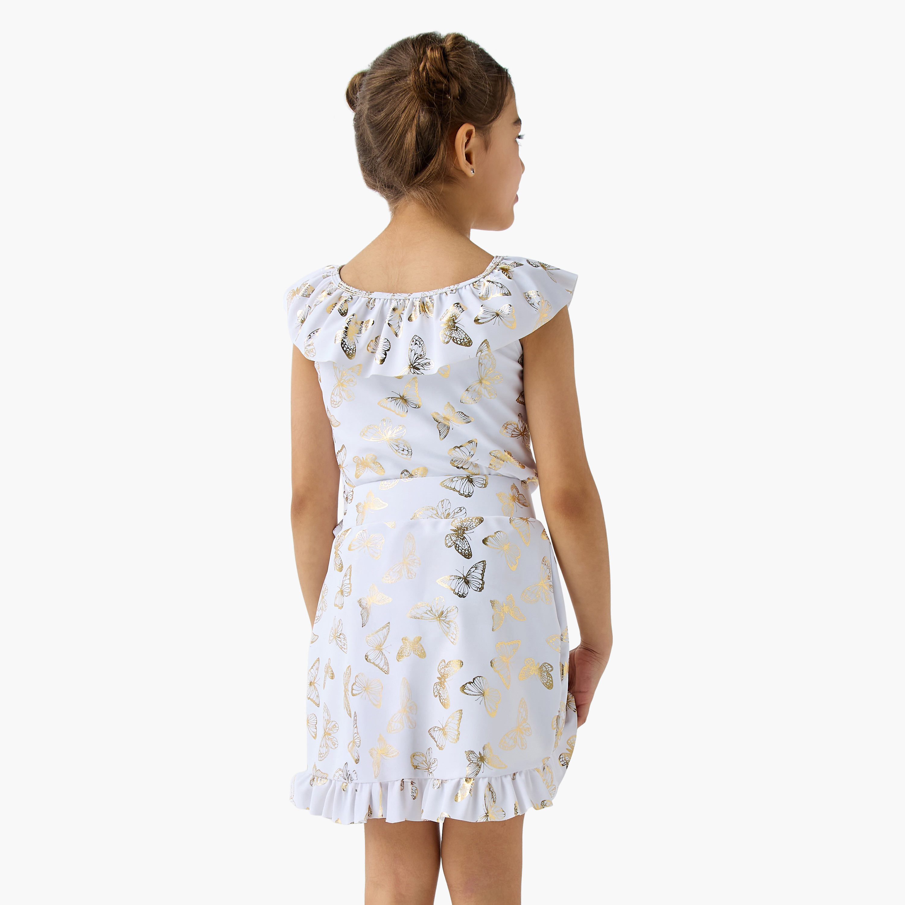 Juniors Butterfly Print Sleeveless Swimsuit with Ruffle Detail-girls-clothing-sportswear-swimwear-image-2