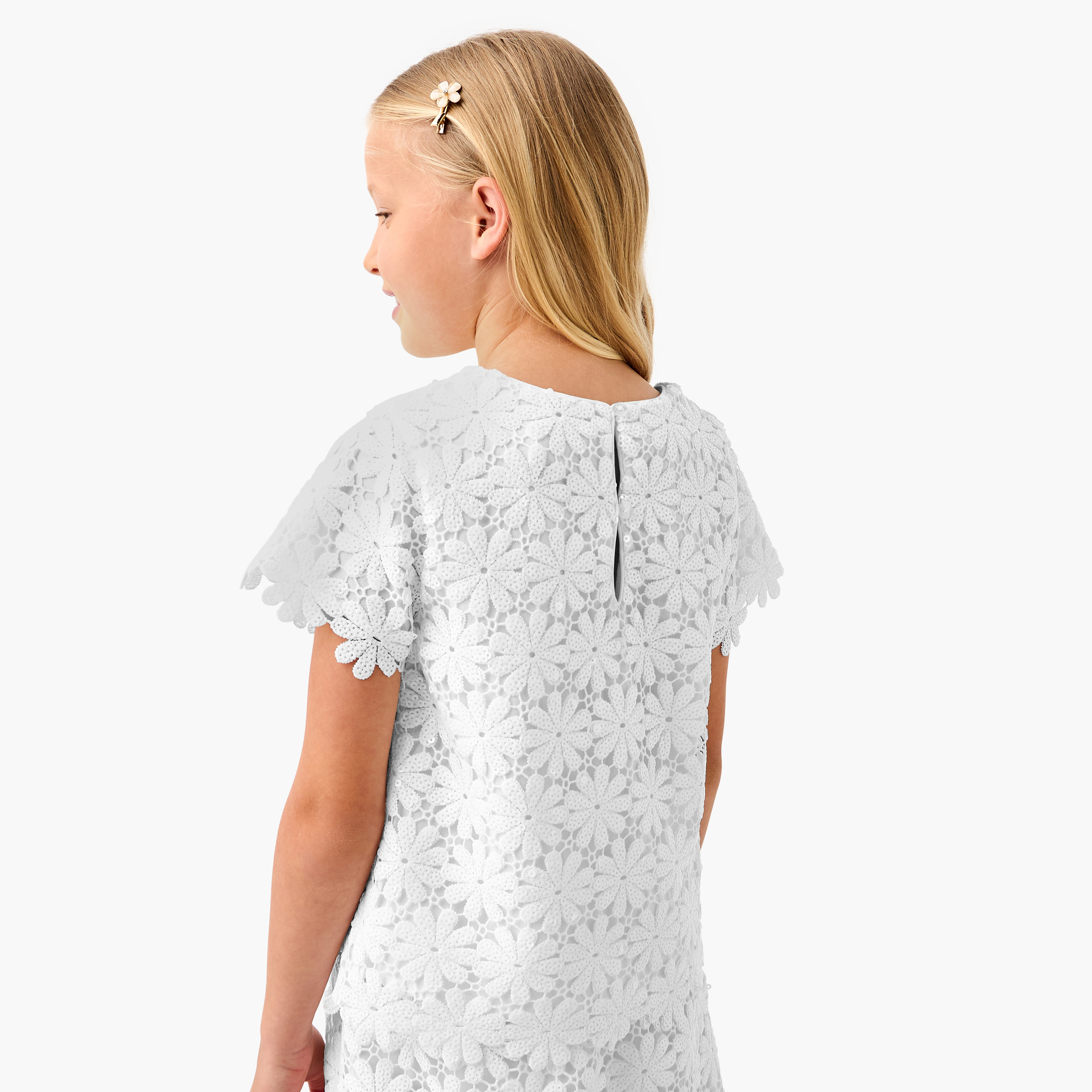 بلوزة مزينة بأكمام قصيرة من جونيورز-girls-clothing-blousesandshirts-image-3