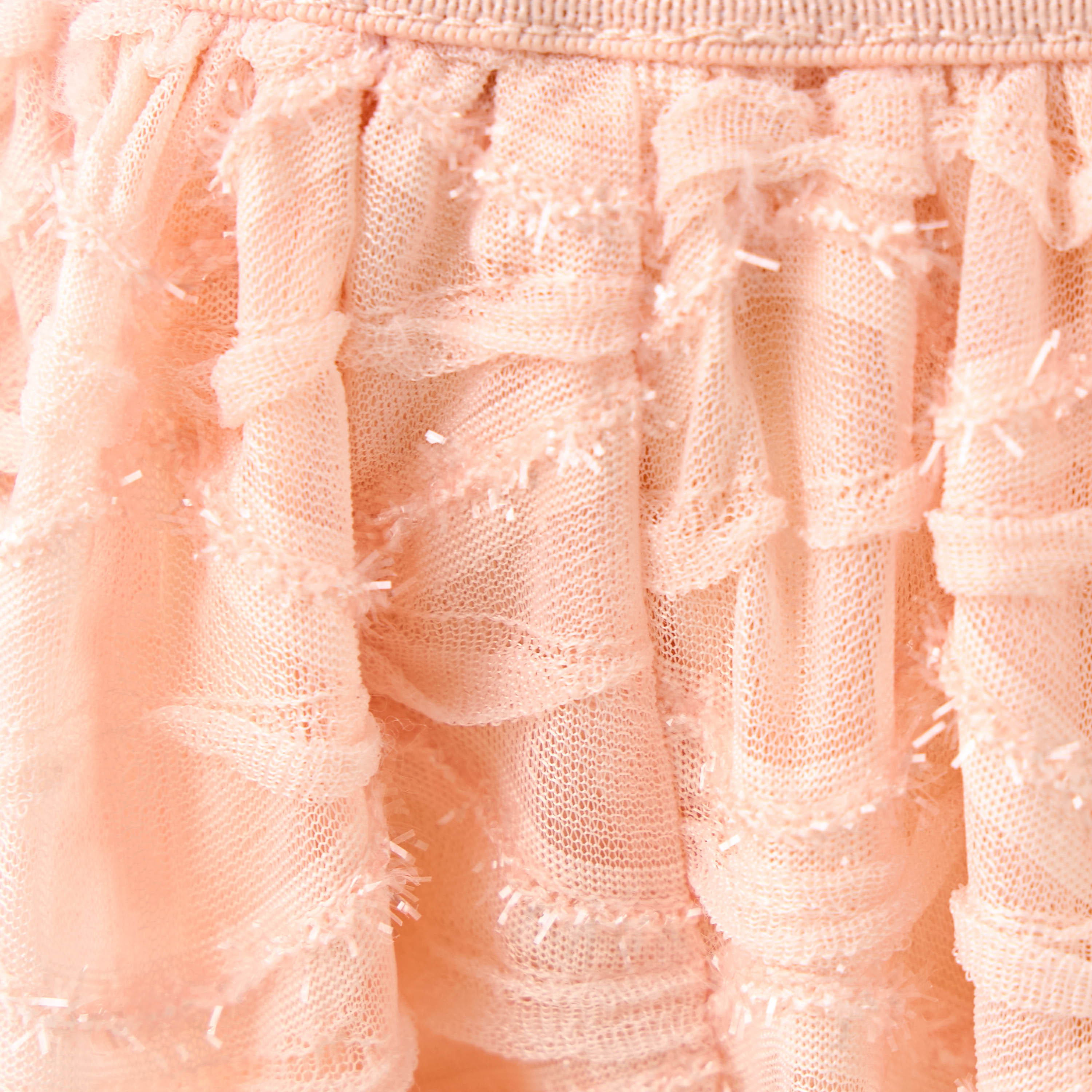 Juniors Textured Asymmetric Skirt with Elasticated Waistband-girls-clothing-bottoms-skirts-image-5