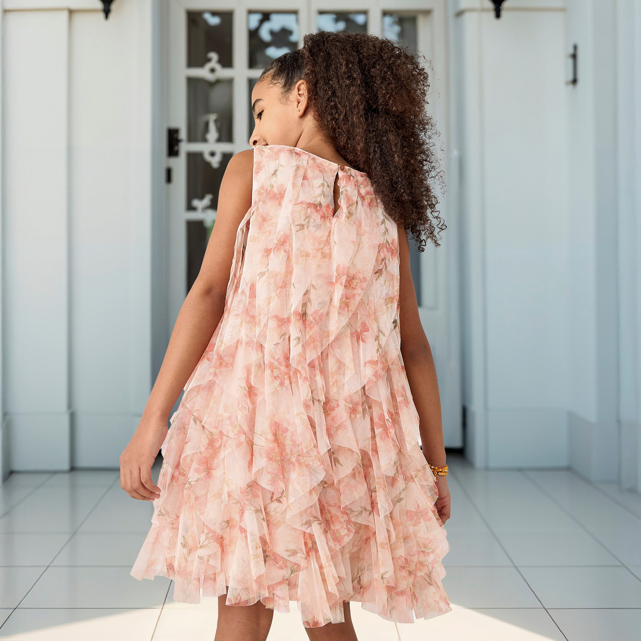 Juniors All-Over Floral Print Sleeveless Dress with Ruffles-girls-clothing-dressesandjumpsuits-image-3