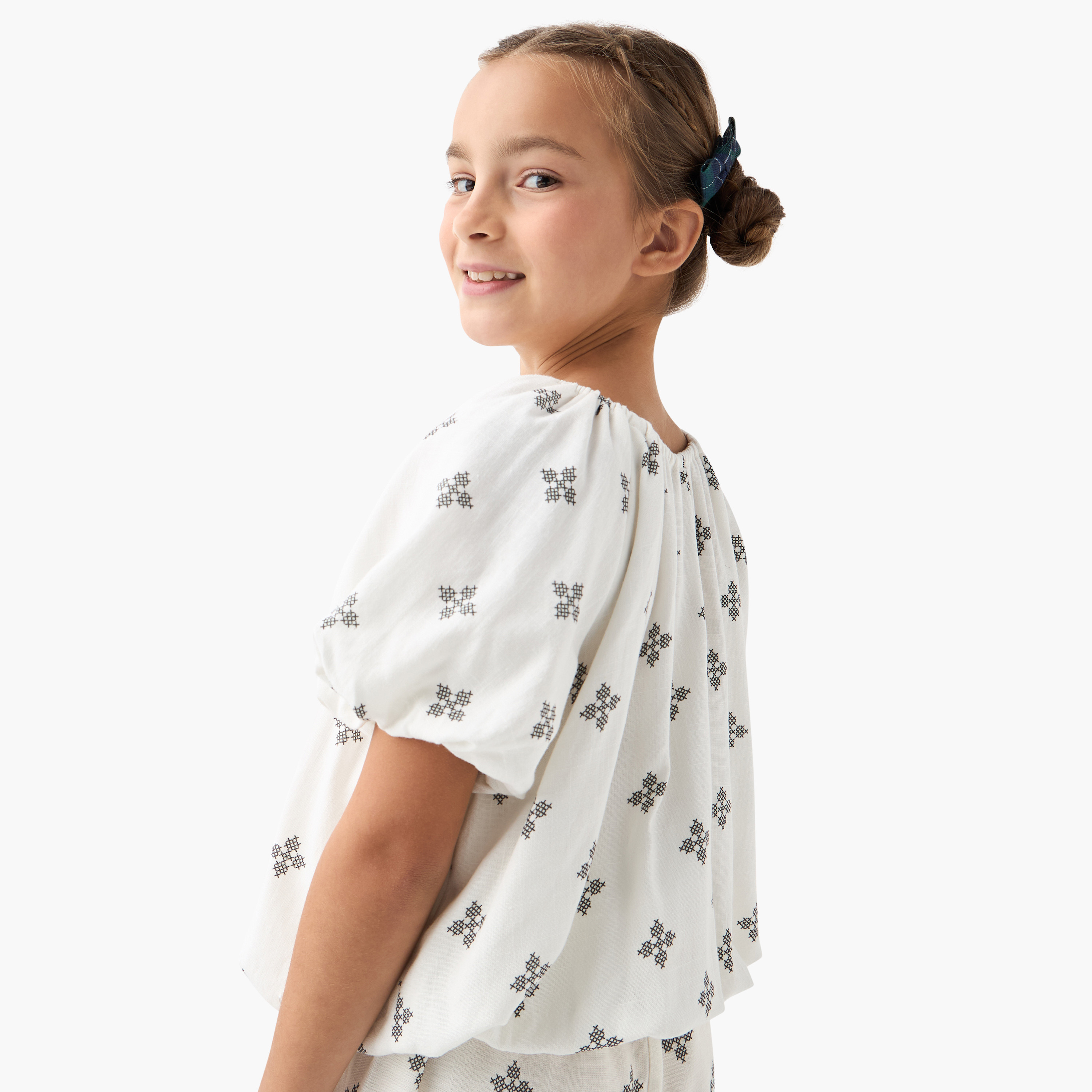 Eligo All-Over Print Top with Balloon Sleeves-girls-clothing-blousesandshirts-image-3