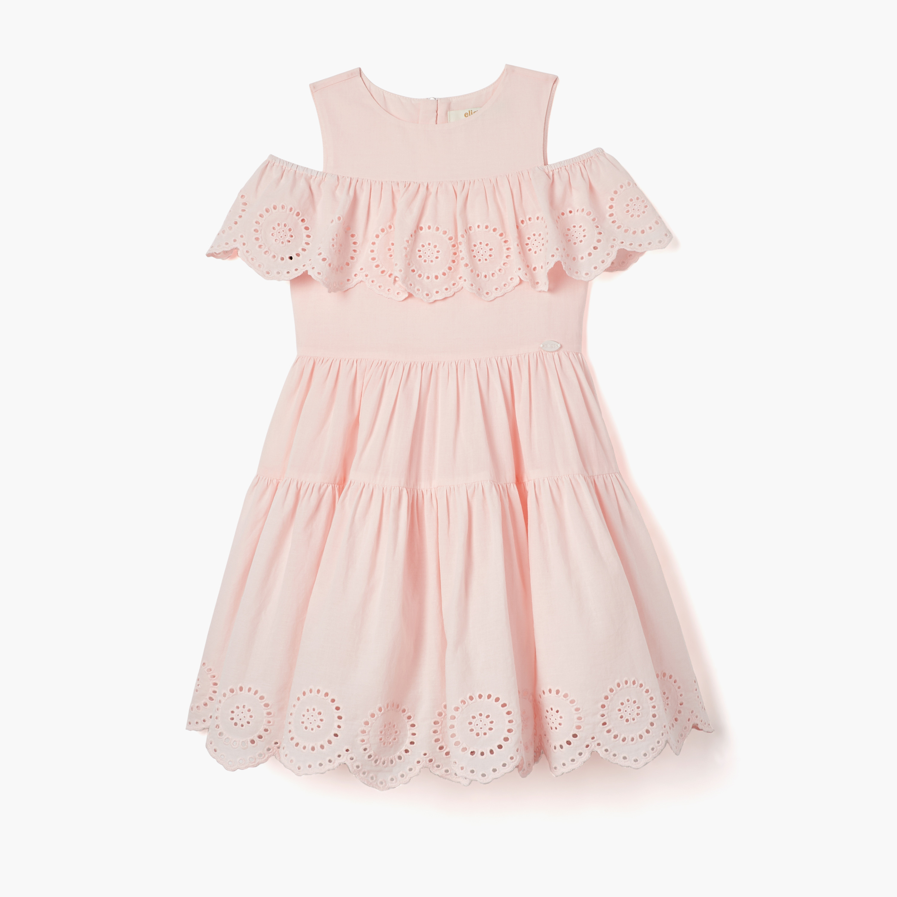 Eligo Schiffli Detail Off Shoulder Prom Dress-girls-clothing-dressesandjumpsuits-image-1