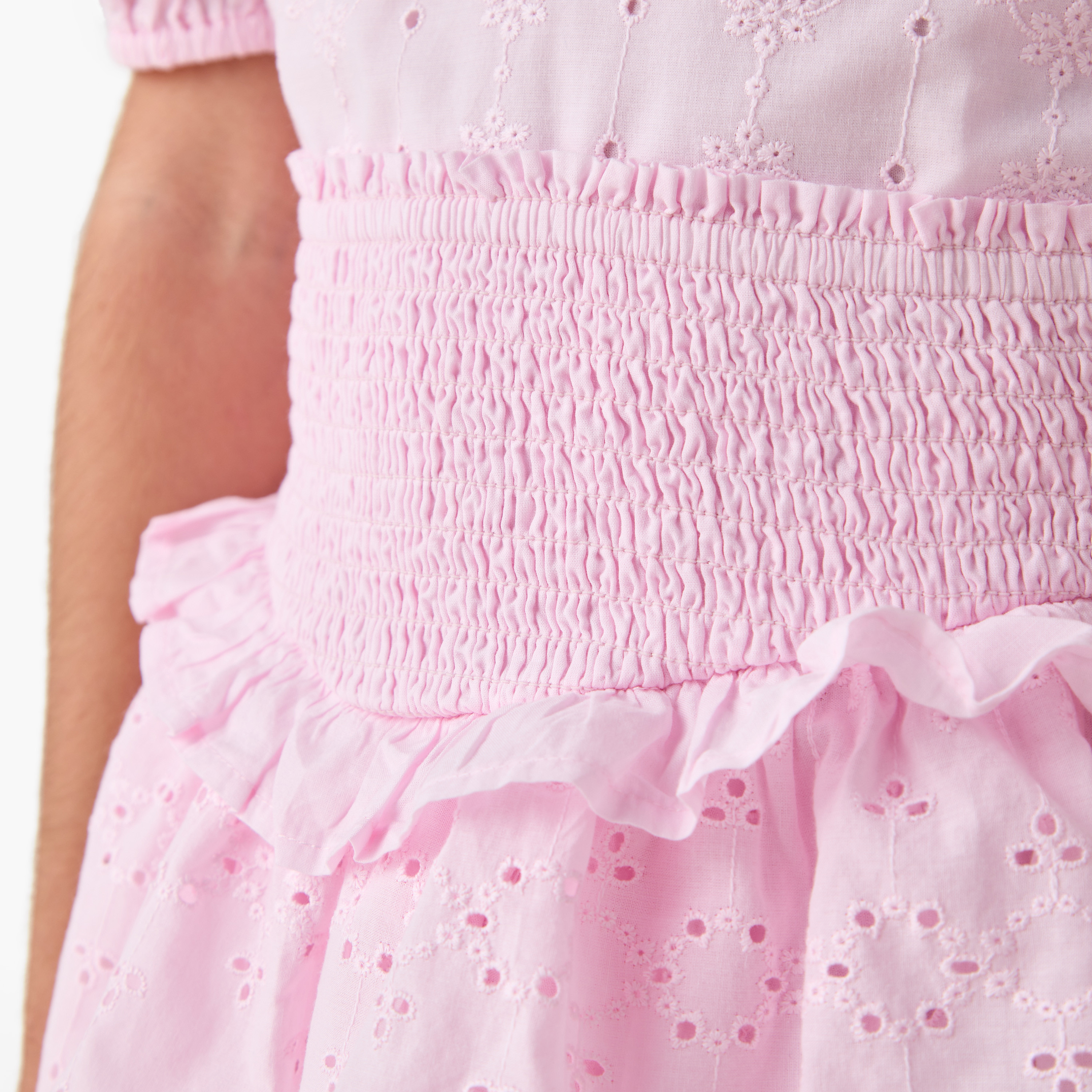 فستان شيفلي متعدد الطبقات وتفاصيل درزات من لي كوبر-girls-clothing-bottoms-skirts-image-2