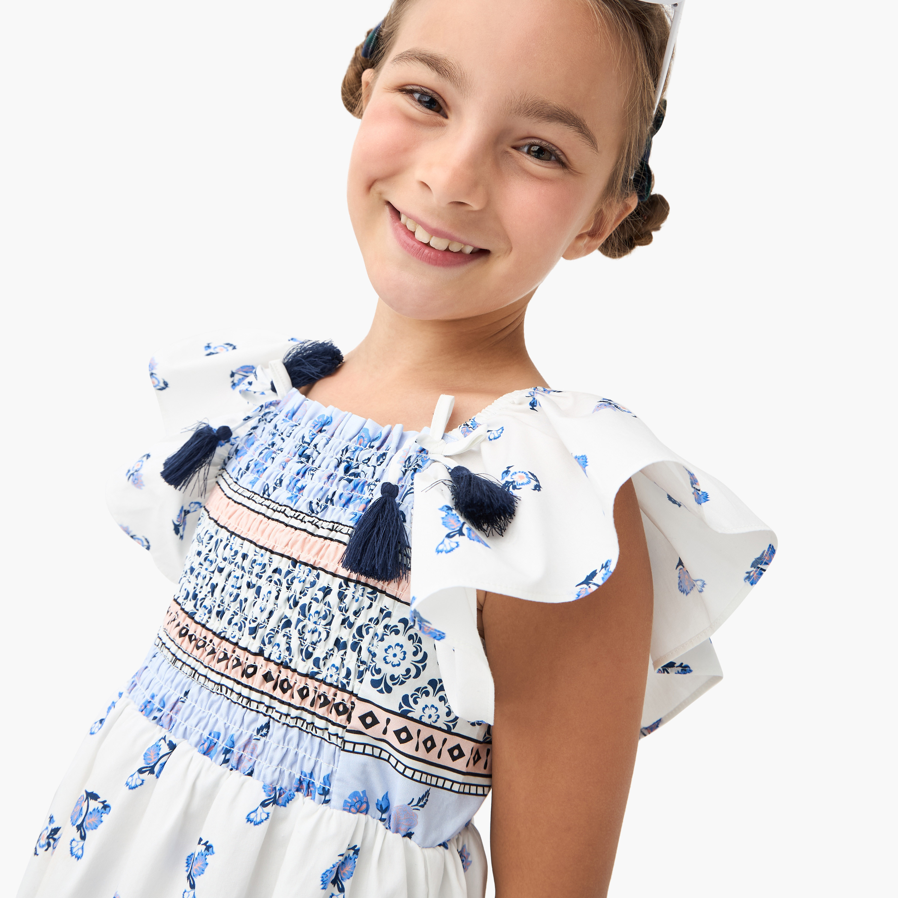 Lee Cooper All-Over Print Sleeveless Dress with Shirred Detail-girls-clothing-dressesandjumpsuits-image-4