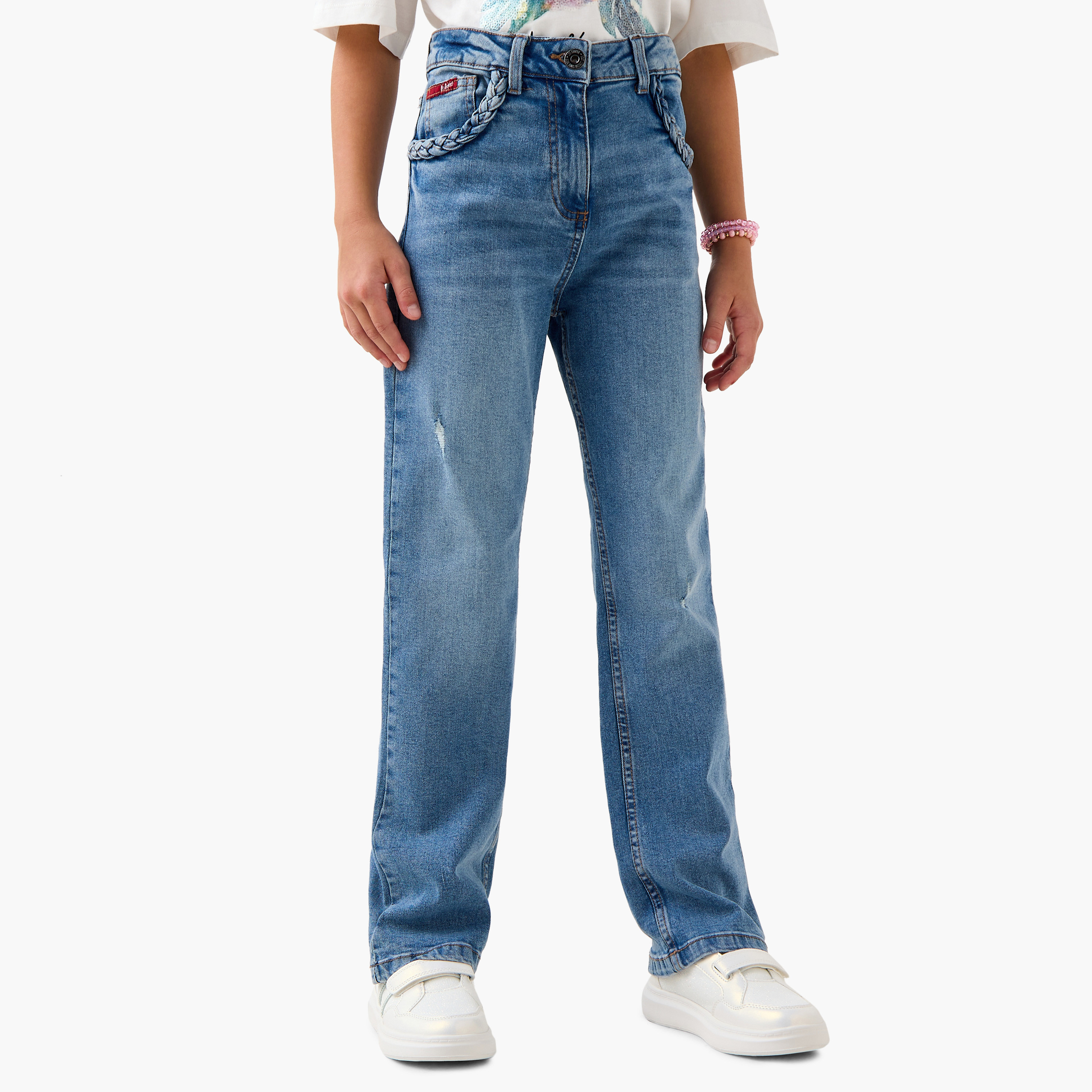 Lee Cooper Girls' Regular Fit Jeans-girls-clothing-bottoms-jeansandjeggings-image-1