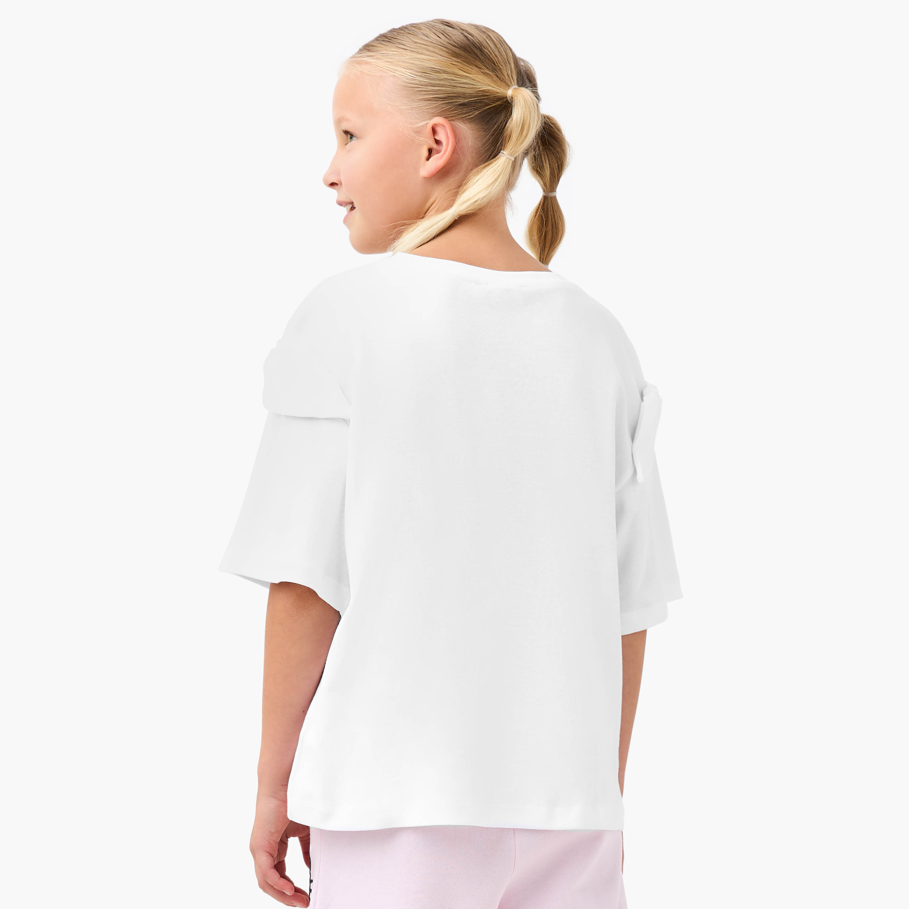 Sanrio Hello Kitty and My Melody Print T-shirt with Short Sleeves-girls-clothing-tshirts-image-3