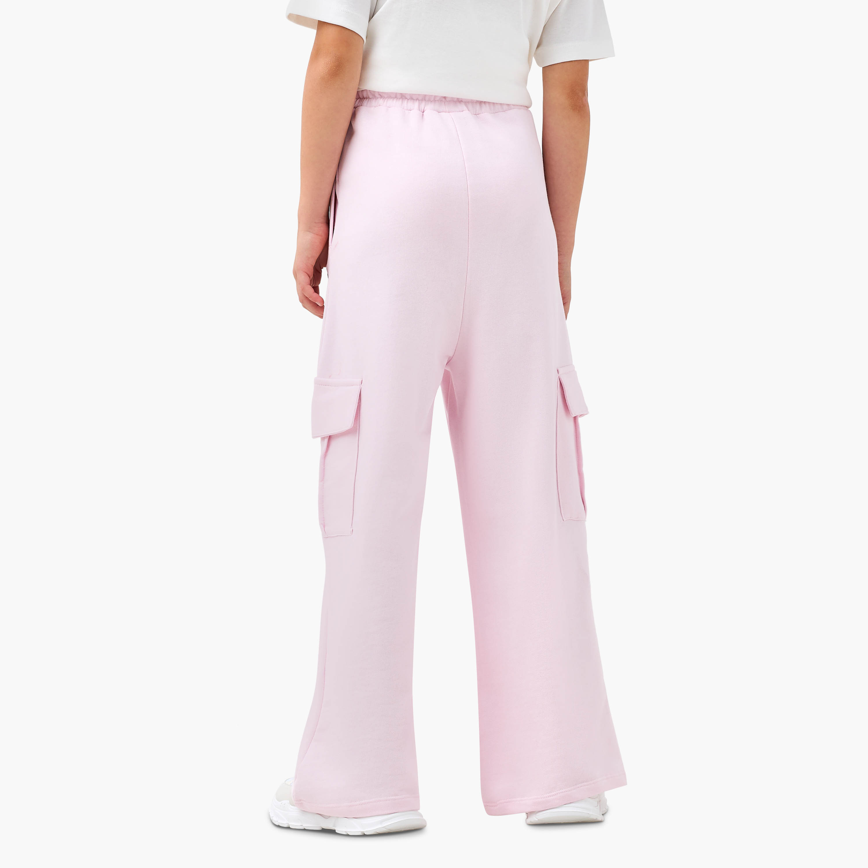 Sanrio Hello Kitty Print Cargo Pants with Drawstring Closure-girls-clothing-bottoms-joggersandtrackpants-image-3