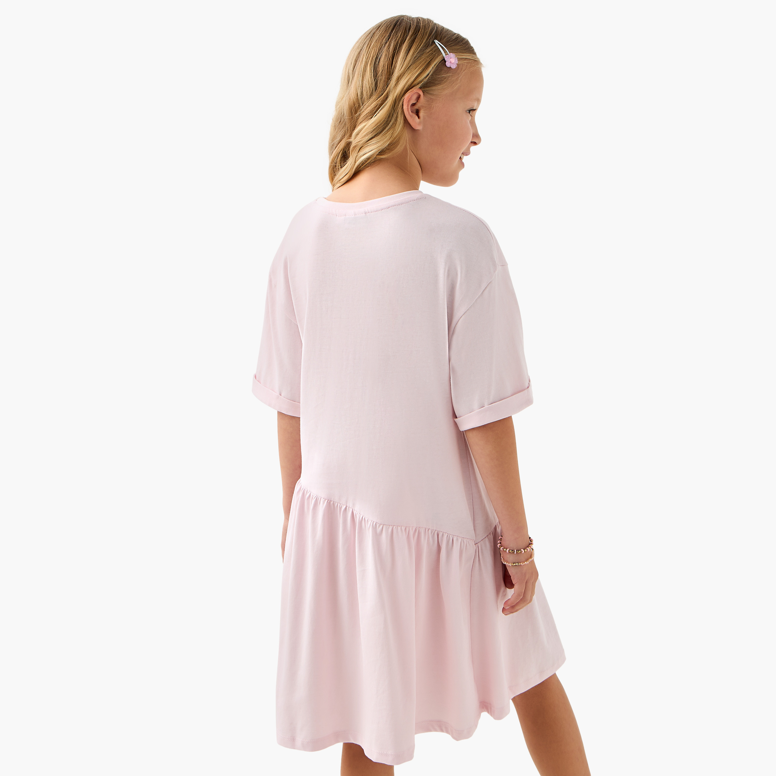 My Melody Print T-shirt Dress with Short Sleeves-girls-clothing-dressesandjumpsuits-image-3