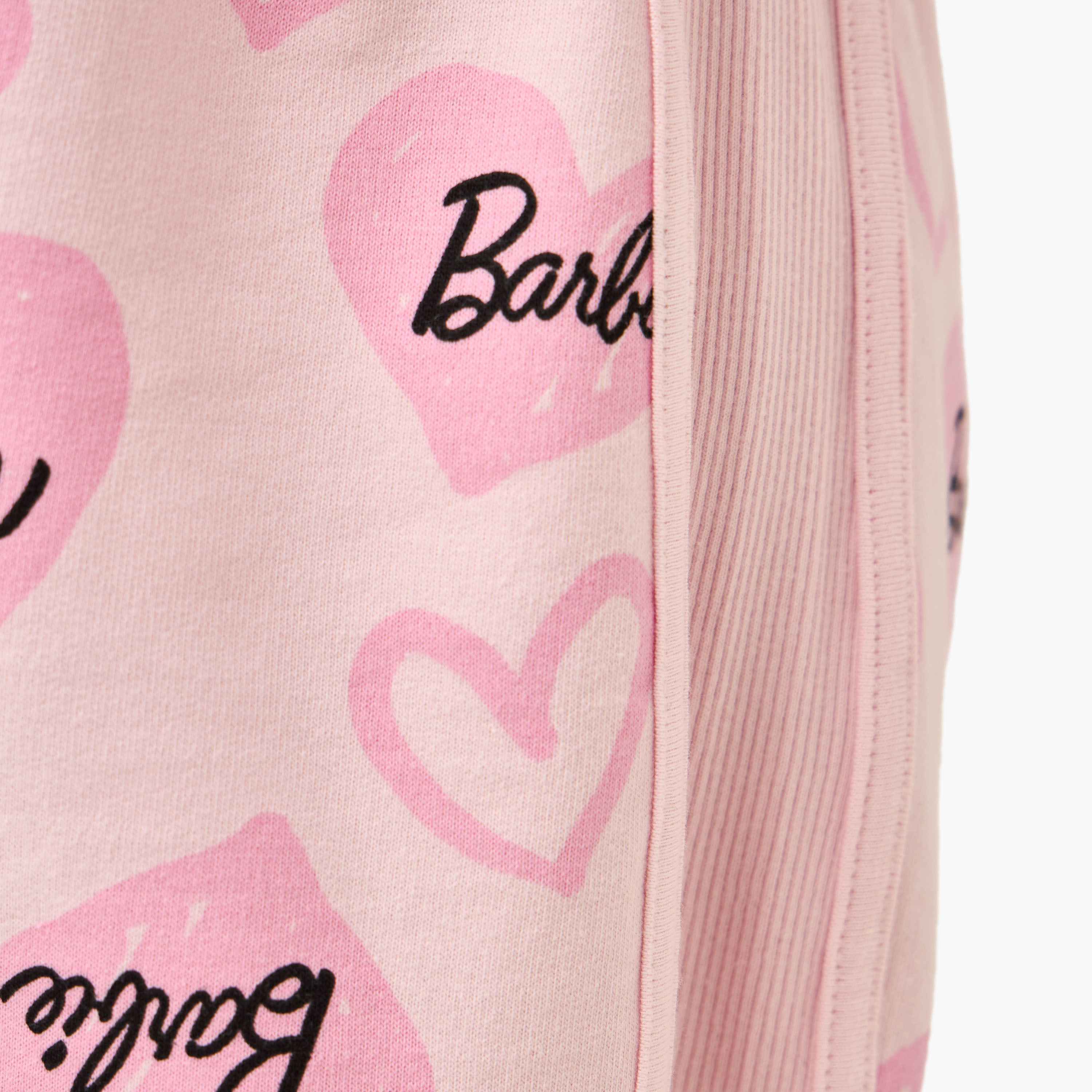 All-Over Barbie Print Shorts with Drawstring Closure-girls-clothing-bottoms-shorts-image-5