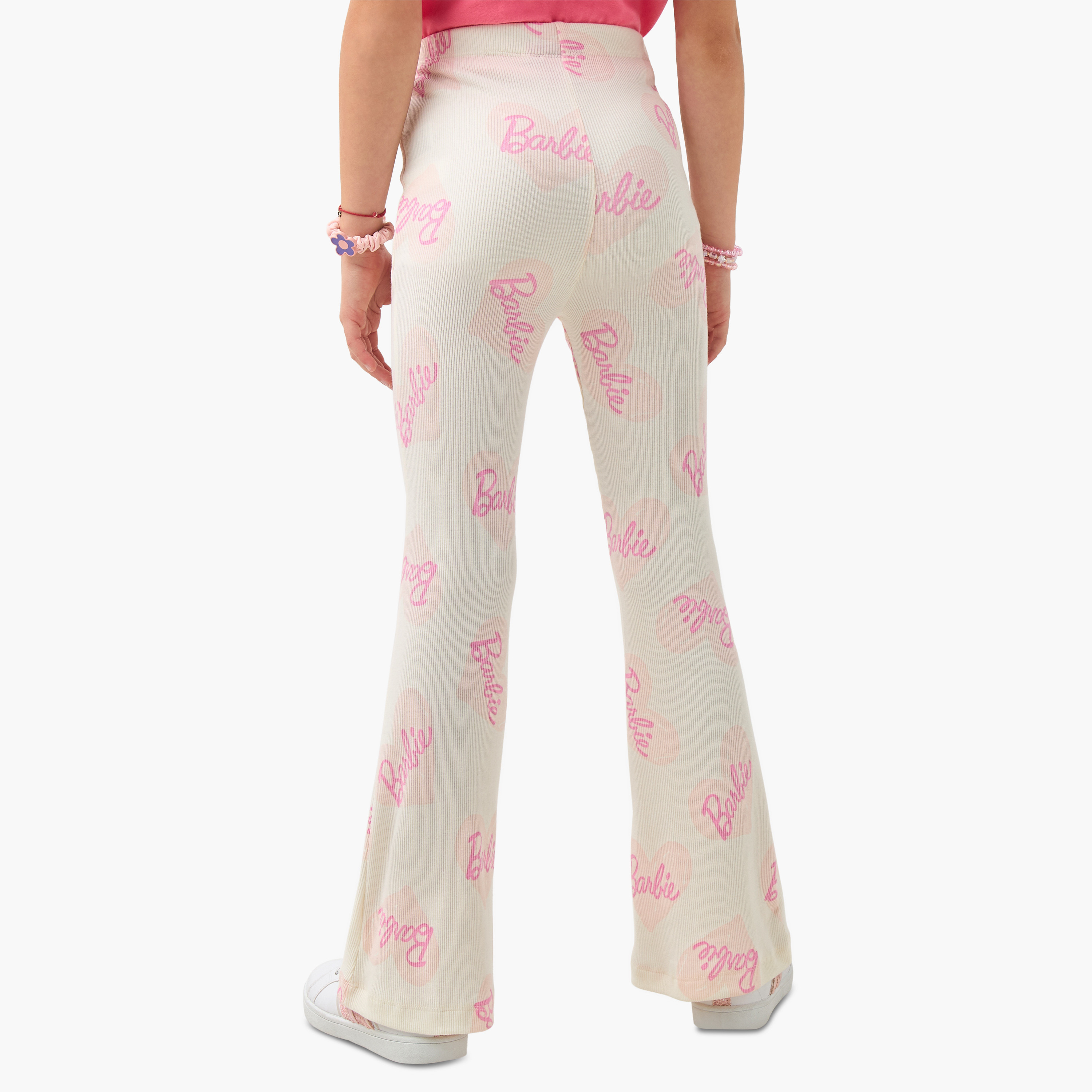 بنطلون ليقنز بأطراف واسعة وطبعات باربي-girls-clothing-bottoms-leggings-image-3