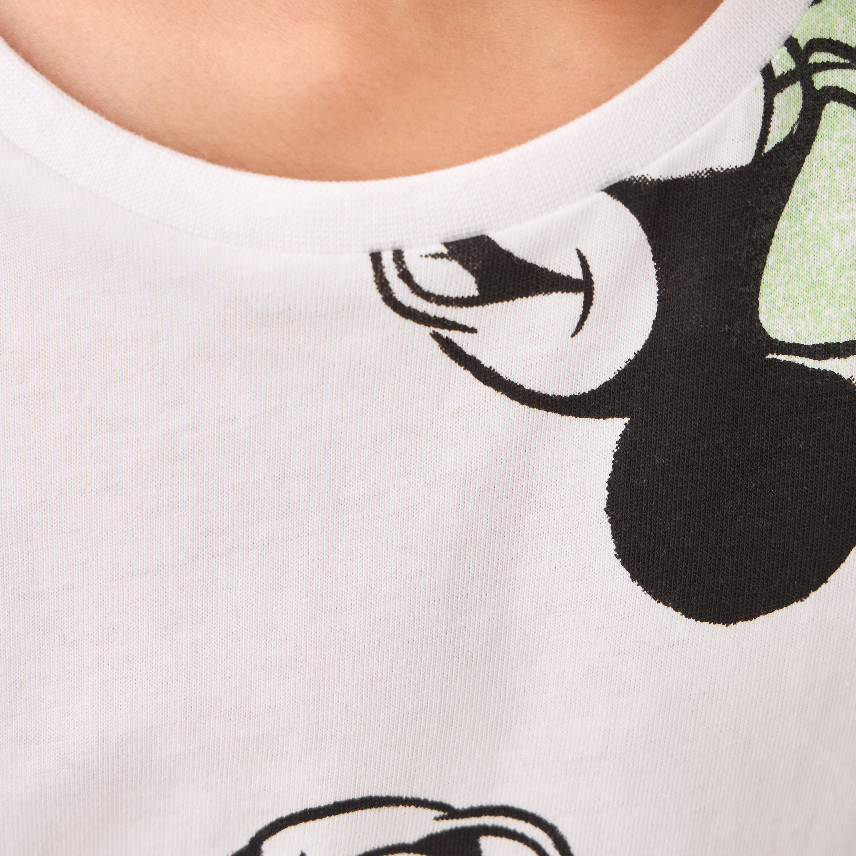 Disney All-Over Minnie Mouse Print T-shirt with Short Sleeves-girls-clothing-tshirts-image-5