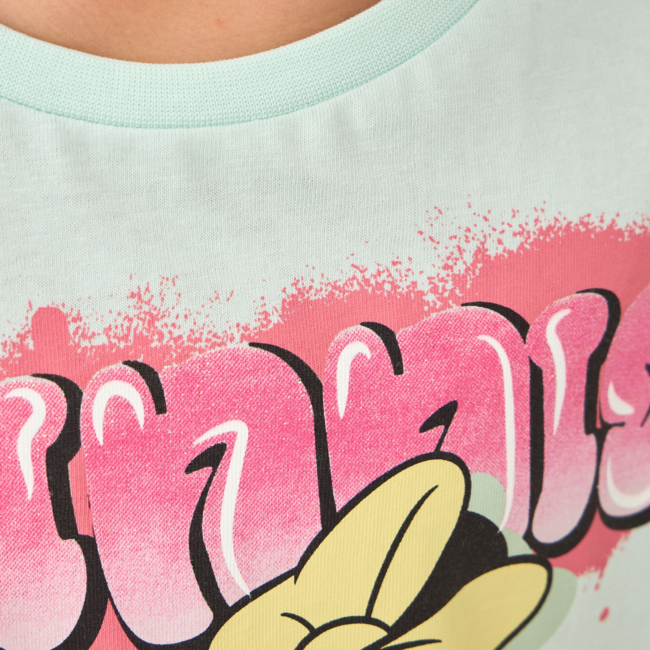 تيشيرت بطبعات ميني ماوس وأكمام قصيرة من ديزني-girls-clothing-tshirts-image-1