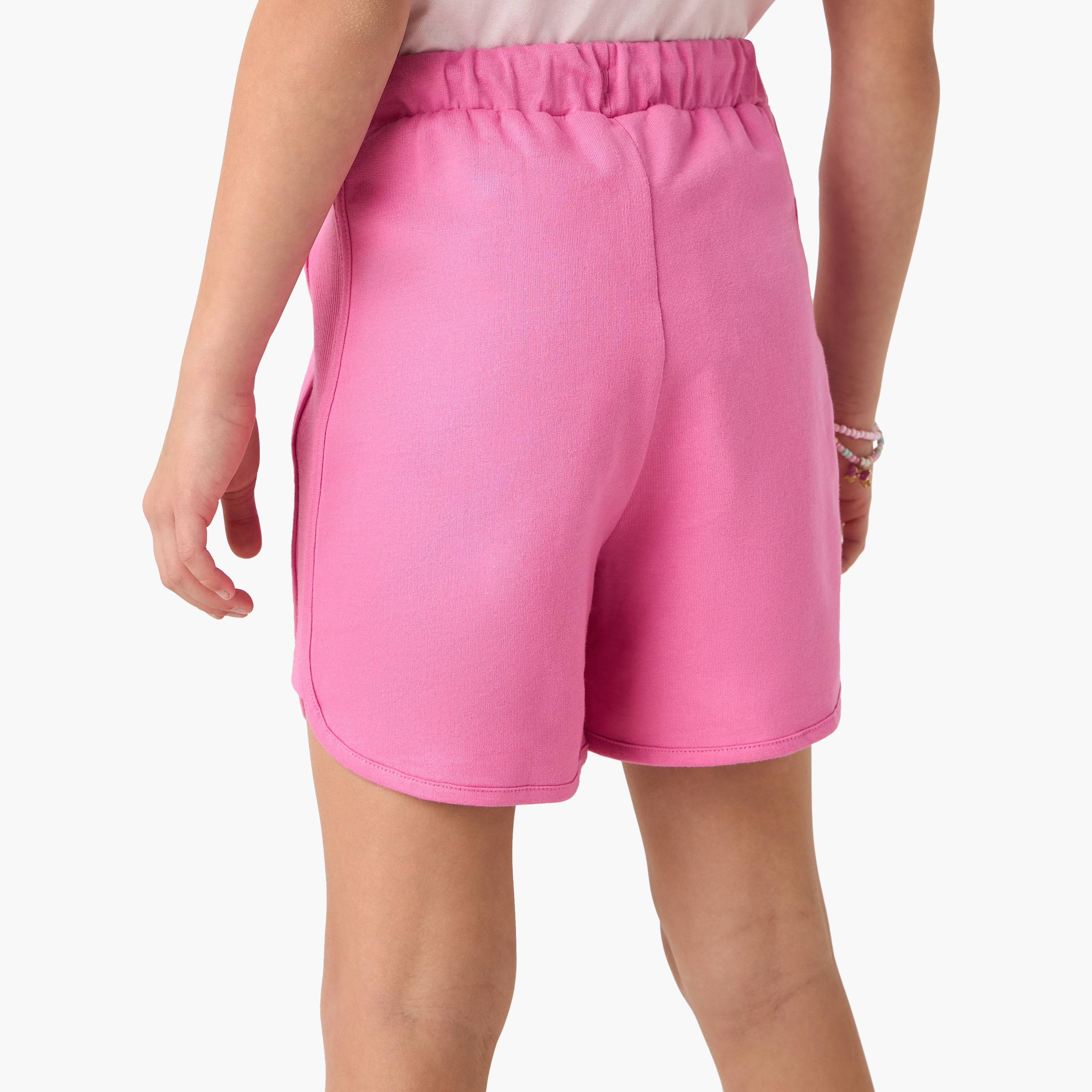 Disney Angel Print Shorts with Drawstring Closure-girls-clothing-bottoms-shorts-image-3